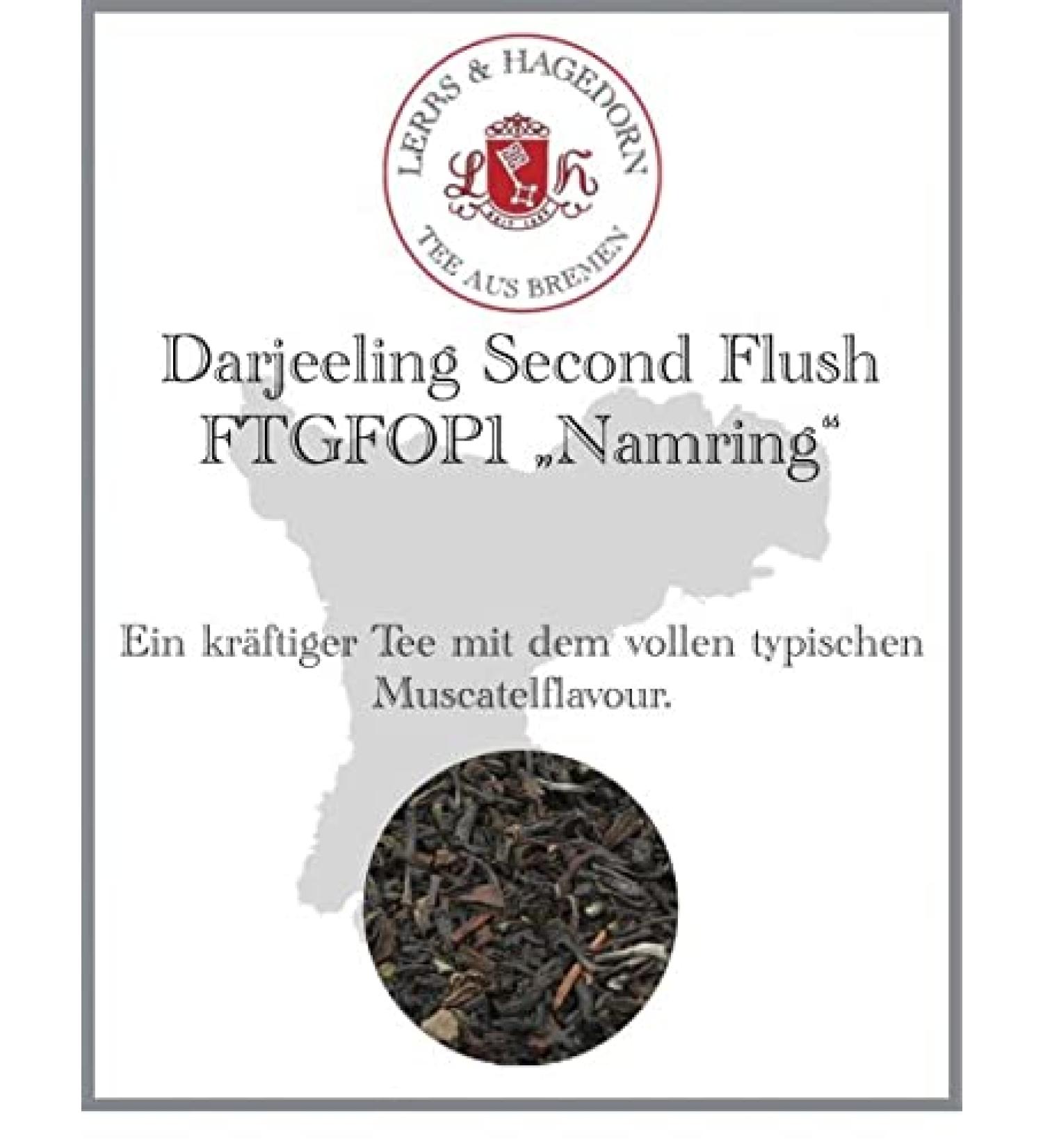  Lerbs & Hagedorn Darjeeling Second Flush FTGFOP1 Namring 250 g - Buy Online on GoSupps.com