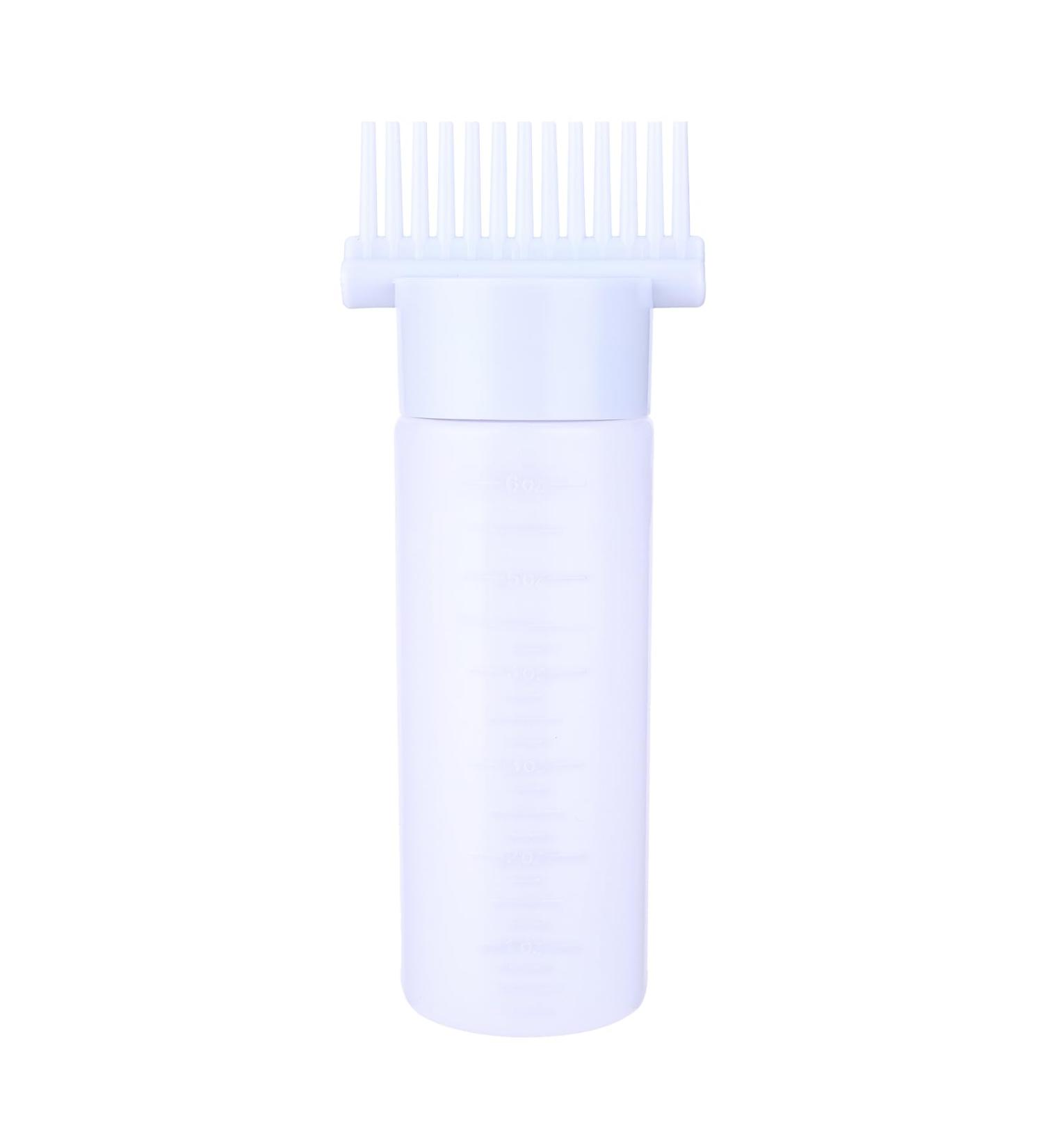 Root Comb Applicator Bottle 6oz - Hair Oil & Dye Applicator Brush with Graduated Scale - Buy Online on GoSupps.com