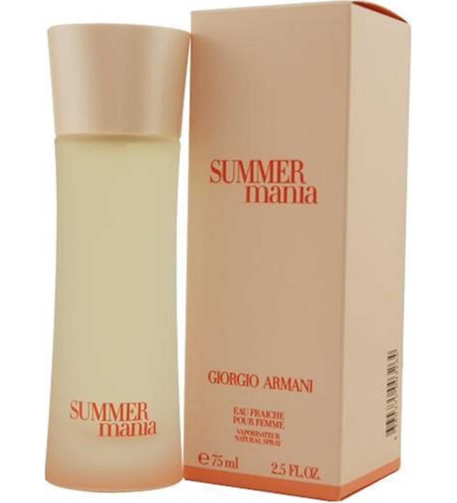 Mania Summer By Giorgio Armani For Women, Eau Fraiche Spray, 2.5-Ounce Bottle