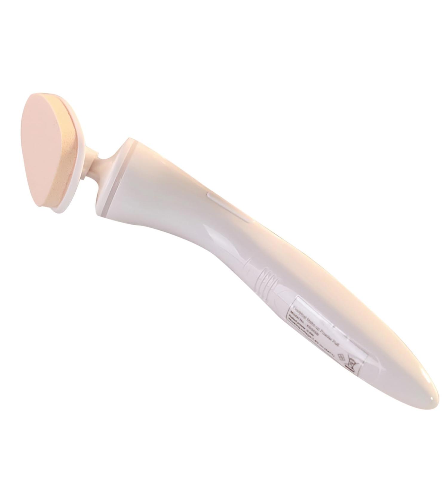 Vibrate Foundation Brush 360 Degrees Rotating Portable Cosmetic Brush | Powder Foundation Brush for Home Travel Makeup Brush for Liquid Cream Powder Dtt Electric Powder Puff (Battery Model) - Buy Online on GoSupps.com