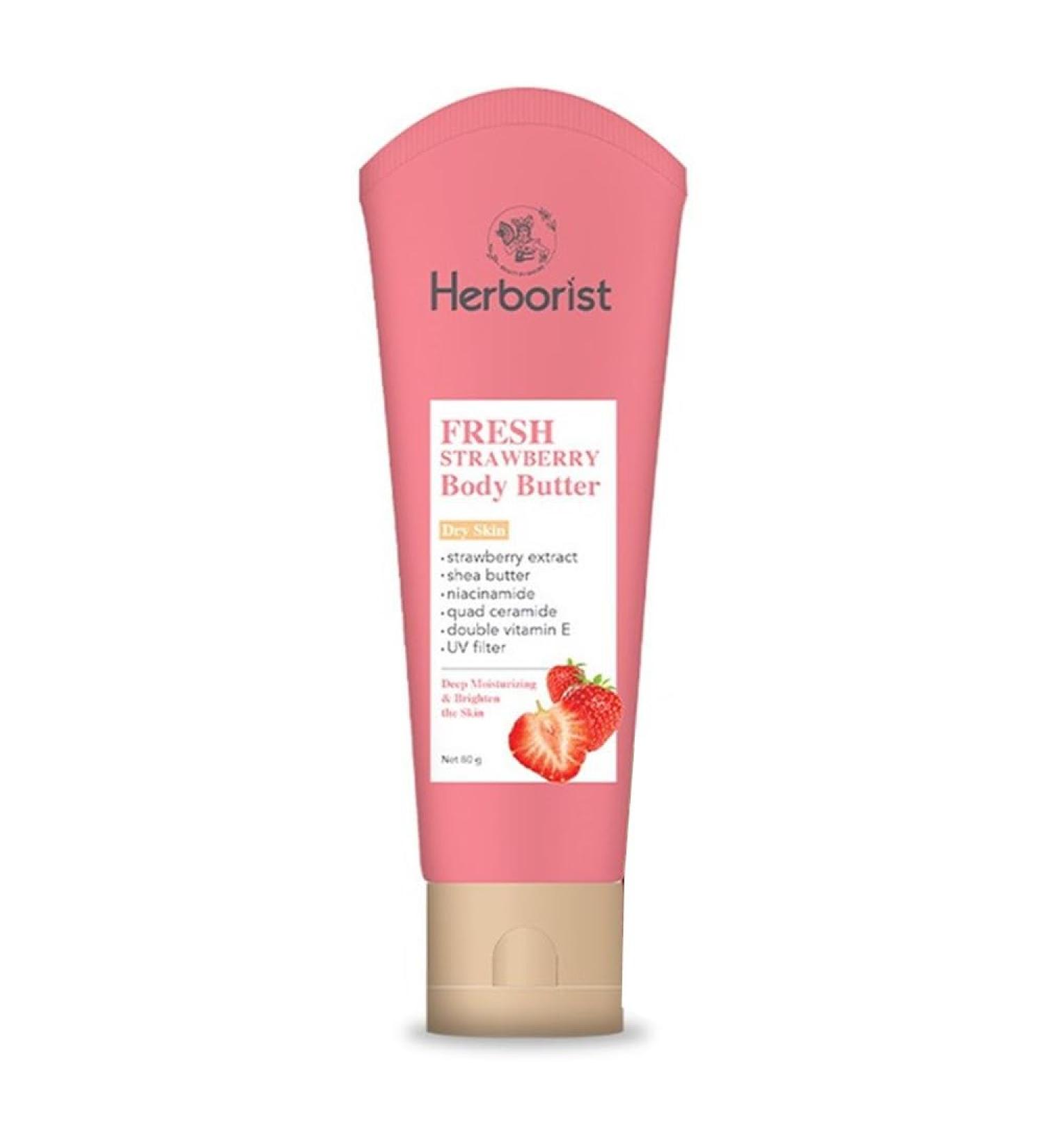 Herborist Body Butter 80g Fresh Strawberry (Pack of 1) - Buy Online on GoSupps.com