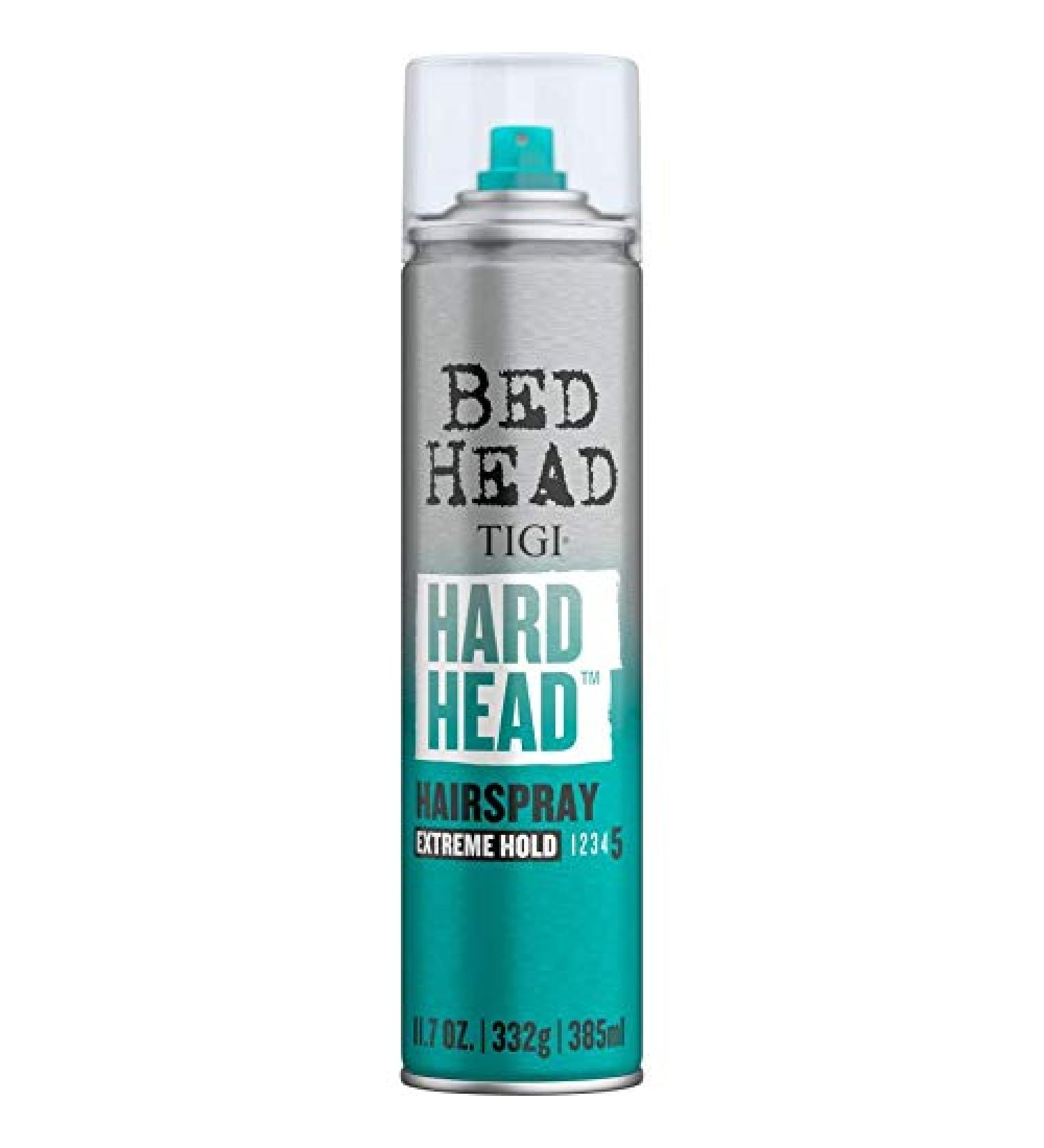 TIGI Bed Hard Head TM Hairspray for Extra Strong Hold 11.7 oz (Pack of 2) - Buy Online on GoSupps.com