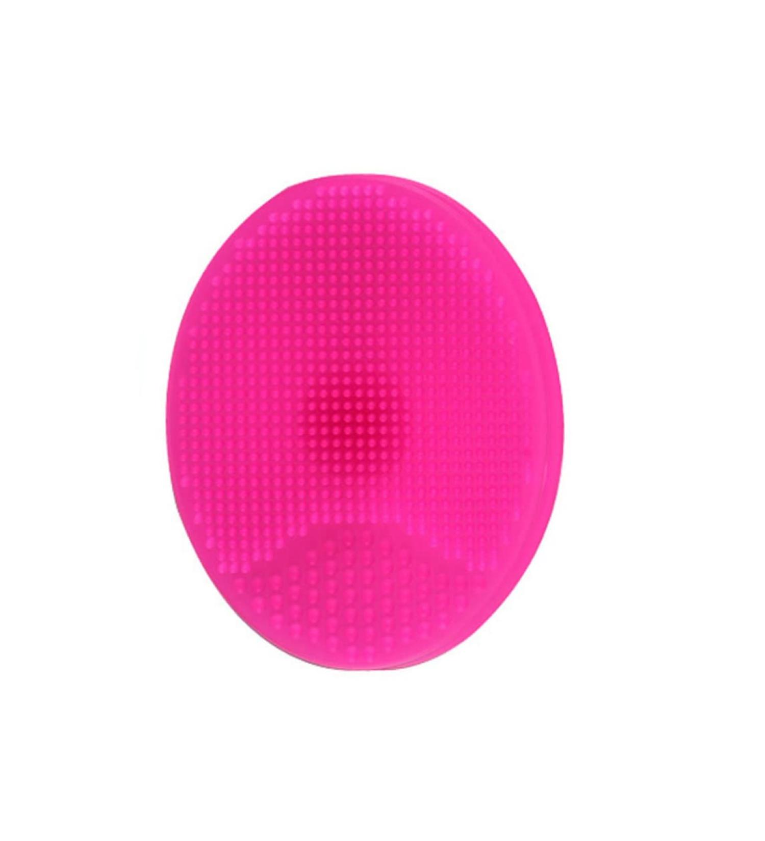 Silicone Face Scrubber Face Brush Face Wash Brush Skincare Tools Lip Scrubber for Shower Wash (Rosy)1PC - Buy Online on GoSupps.com