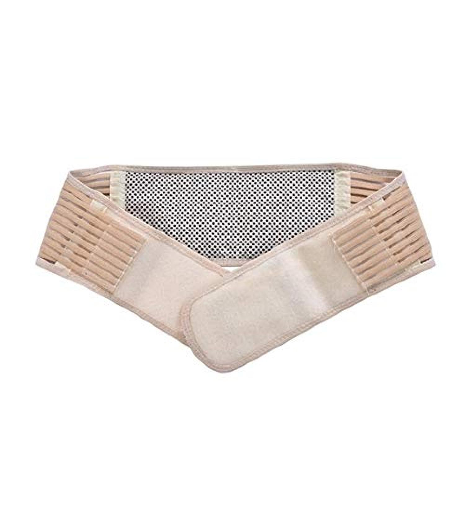 Self-Heated Magnetic Therapy Waist Belt | Breathable Back Support & Pain Relief | Large Beige - Buy Online on GoSupps.com