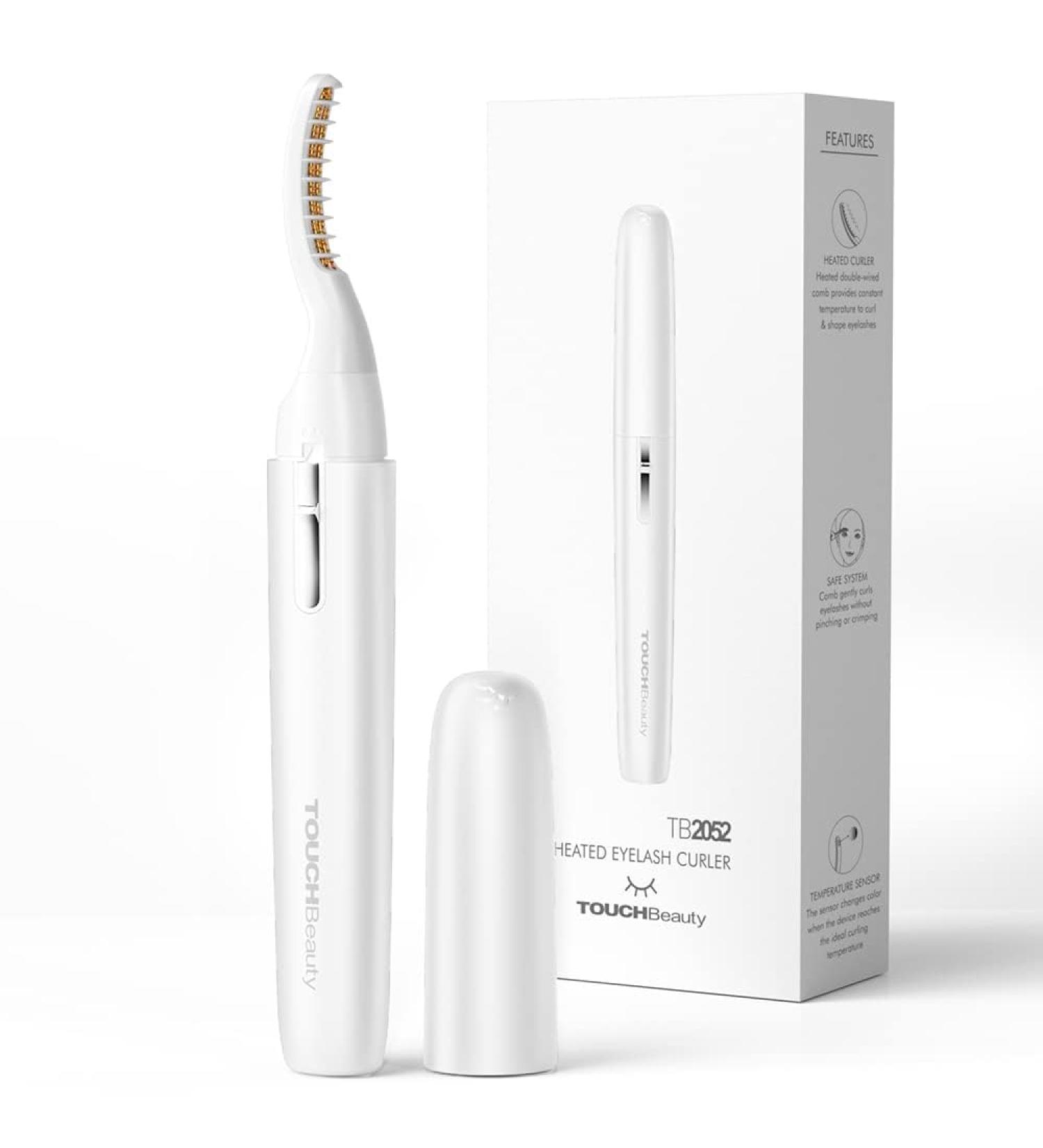 TOUCHBeauty Heated Electric Eyelash Curler with Intelligent Temperature Sensor - Quick Heat Styling Tool AG-2052 (White) - Buy Online on GoSupps.com