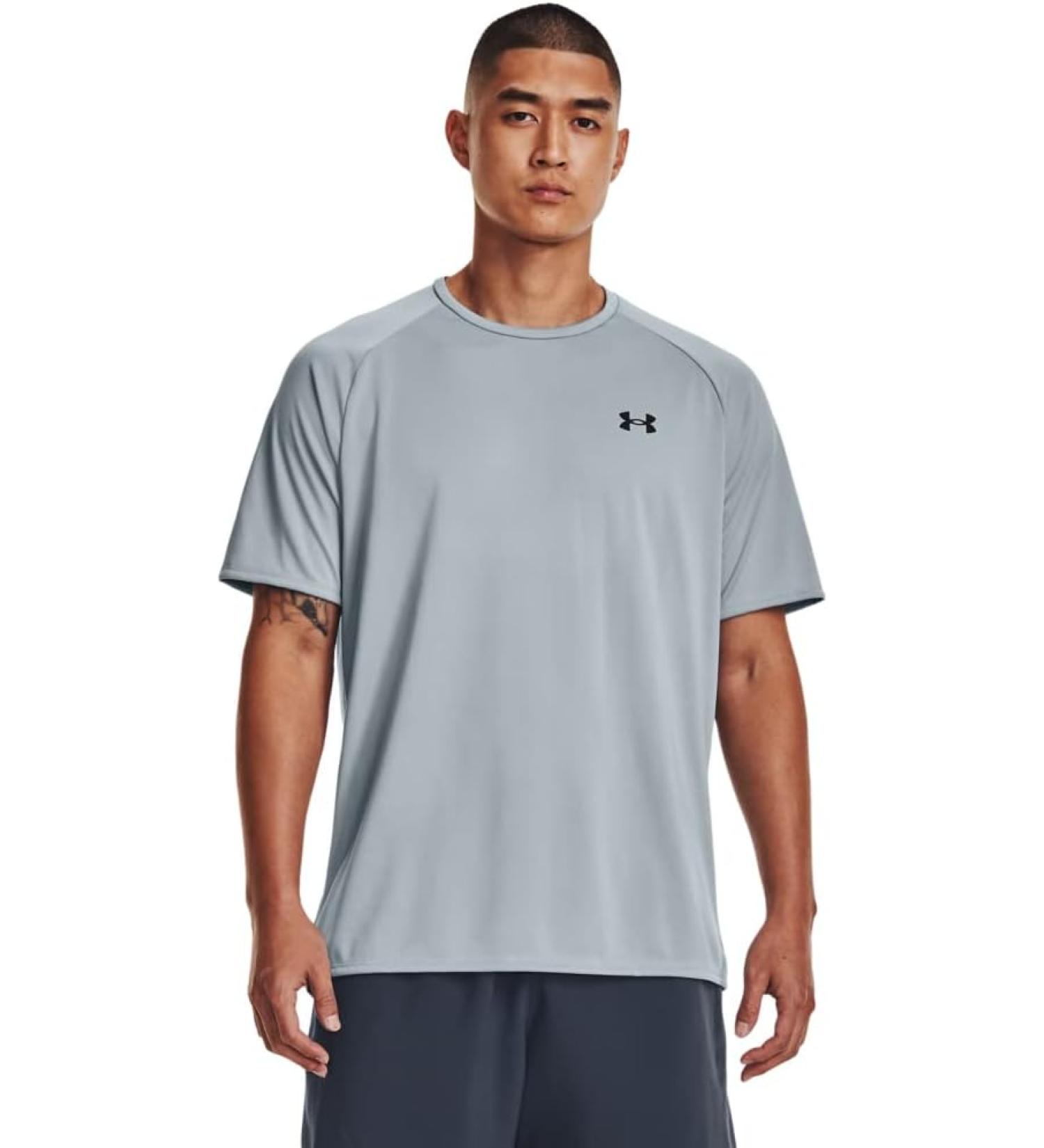 Under Armour Men's Tech 2.0 Small T-Shirt - Harbor Blue/Black - Short Sleeve (465) - Buy Online on GoSupps.com