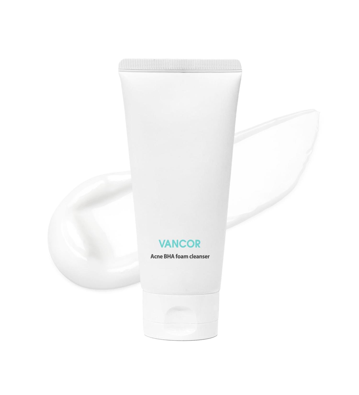 VANCOR BHA Foam Cleanser Facial Cleanser for Double Cleansing BHA Face Wash Blackhead Remover Korean Skin Care 4.05 fl.oz.(120ml) - Buy Online on GoSupps.com