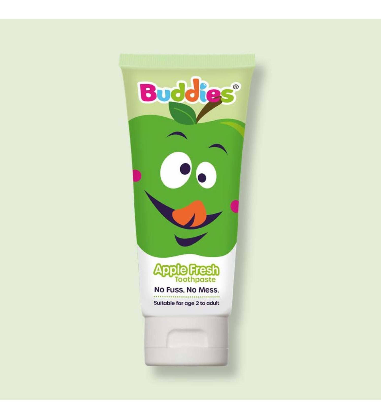 Cosmolab Buddies Apple Fresh Toothpaste Buddies and Senses bestseller toothpaste Now in an environmentally friendly tube of 1 x 75 ml - Buy Online on GoSupps.com