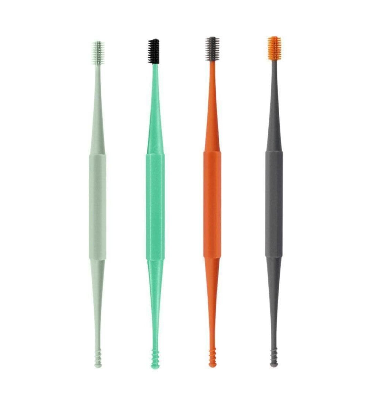 Silicone Ear Pick Double Head Earpick Ear Wax Curette Spoon Remover Clean V6R6 Ear Ear Cleaner Tools Ear Steel Spoon - Buy Online on GoSupps.com