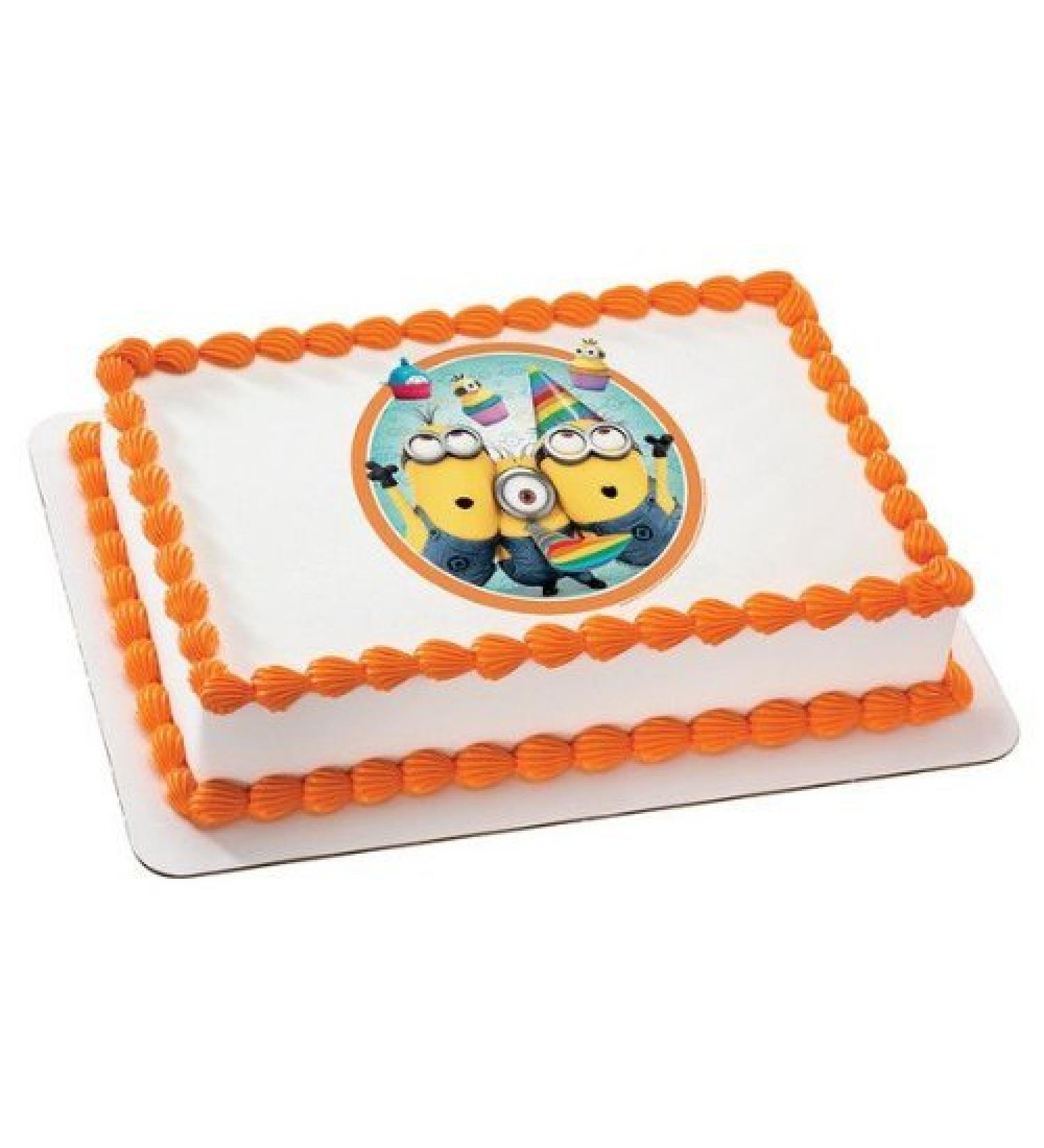 Despicable Me 2 Minions Birthday Edible Image Cake Topper Frosting Sheet