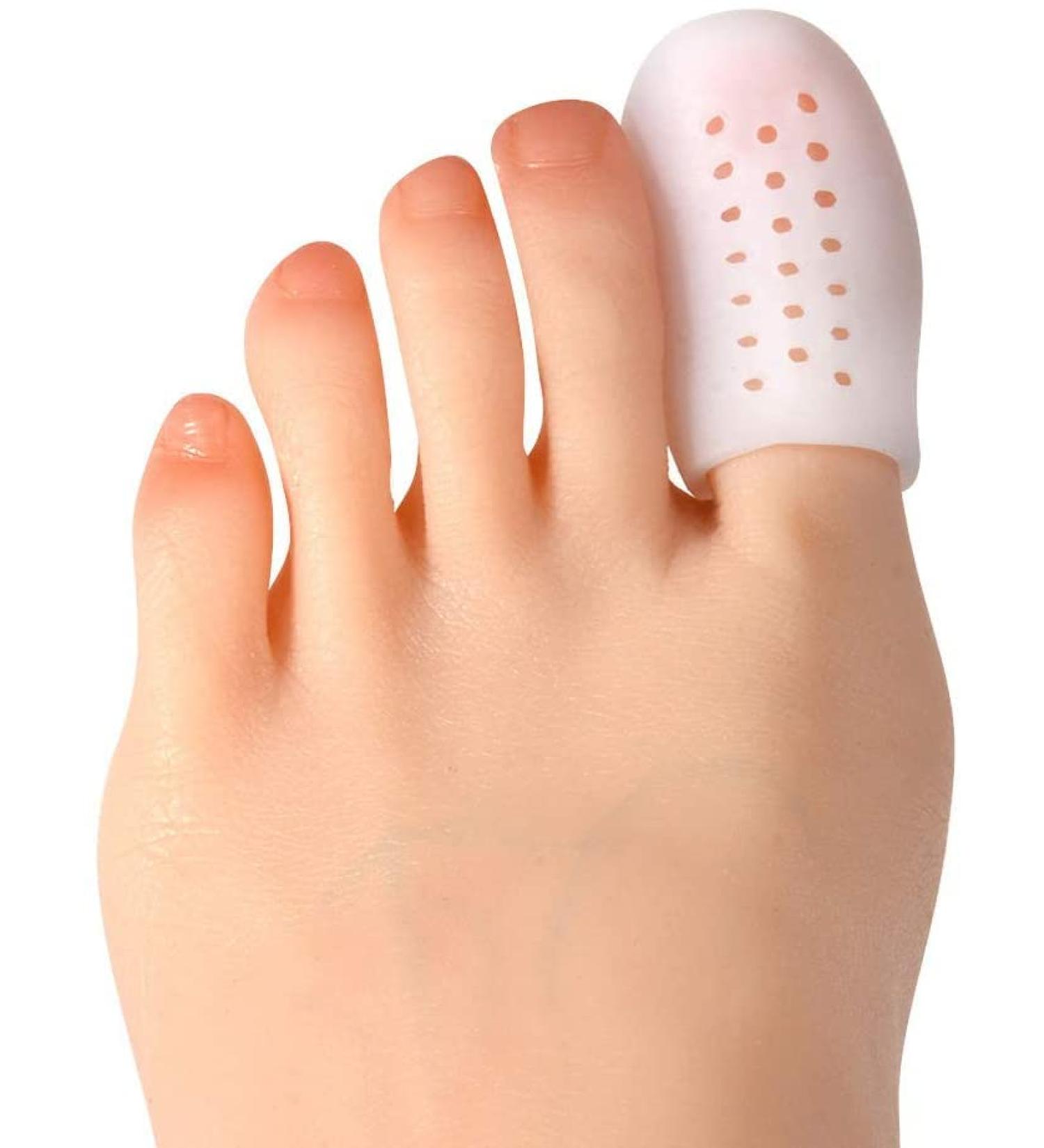 Buy Latrate 5 Pairs Toe Protection Sleeves - Breathable Toe Sleeves for Pain Relief | Bubbles Chicken Eyes Ingrown Toenails - 10 Large Pieces - Buy Online on GoSupps.com