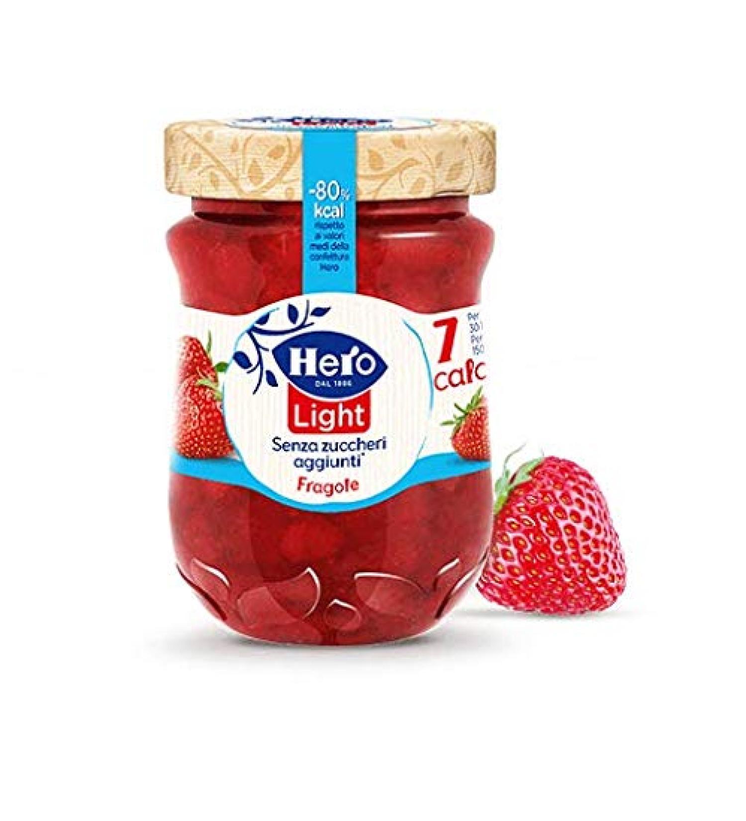 VANREO Hero Light Fragole Light Bread Jam - Italy Strawberry 280g