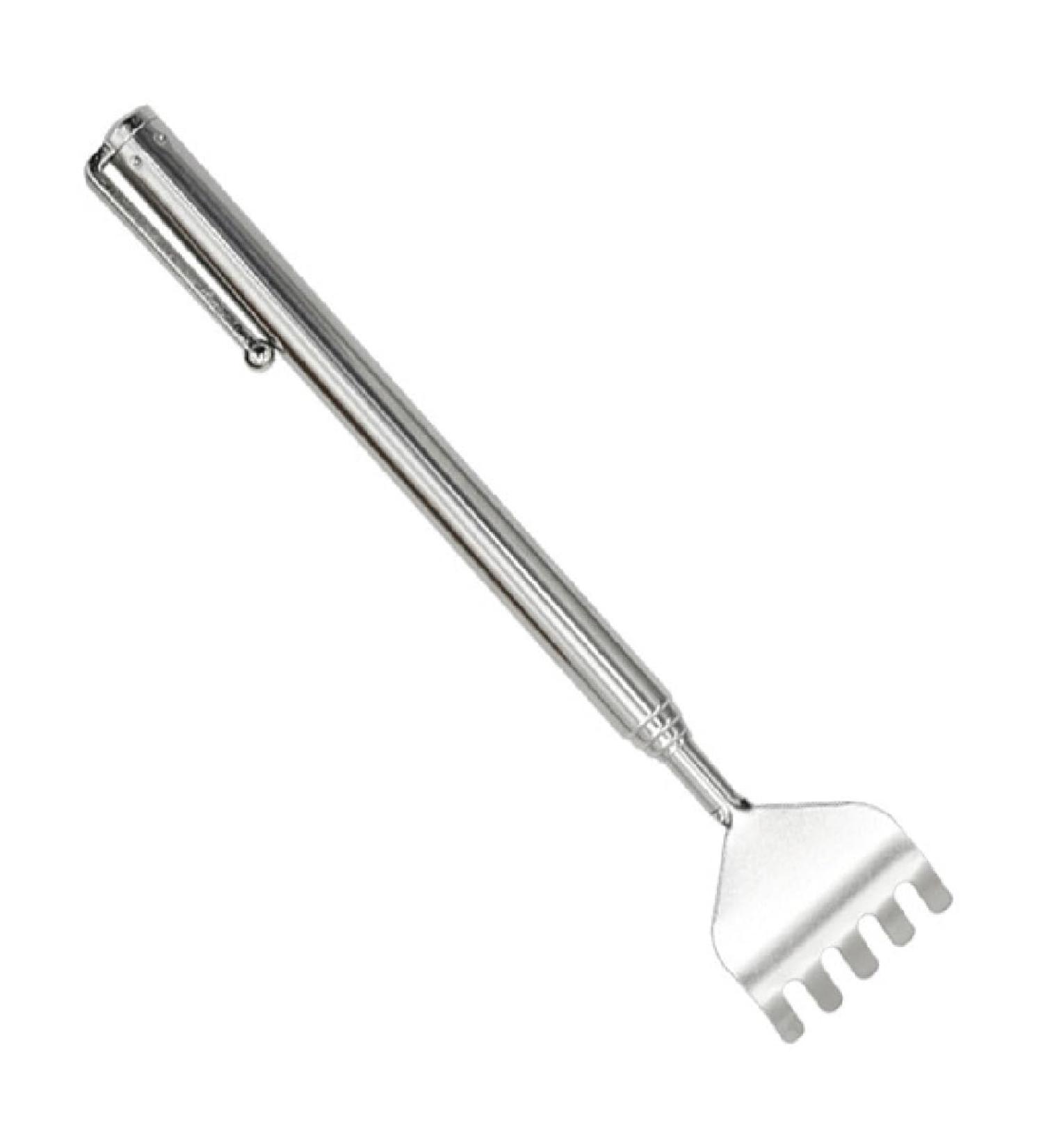 Jitnga Premium Stainless Steel Back Scratcher - 50 cm for Men & Women | Silver Head & Back Relief Tool - Buy Online on GoSupps.com