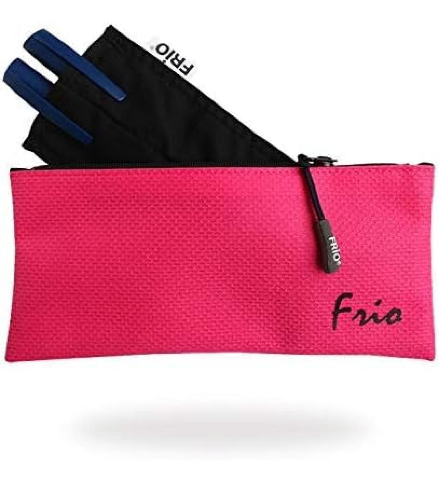 FRIO VIVA DOUBLE 10 x 18 cm | Insulin bag for 2 pens | or e.g. 1 pen and 2 replacement cartridges | with a zipper (pink)