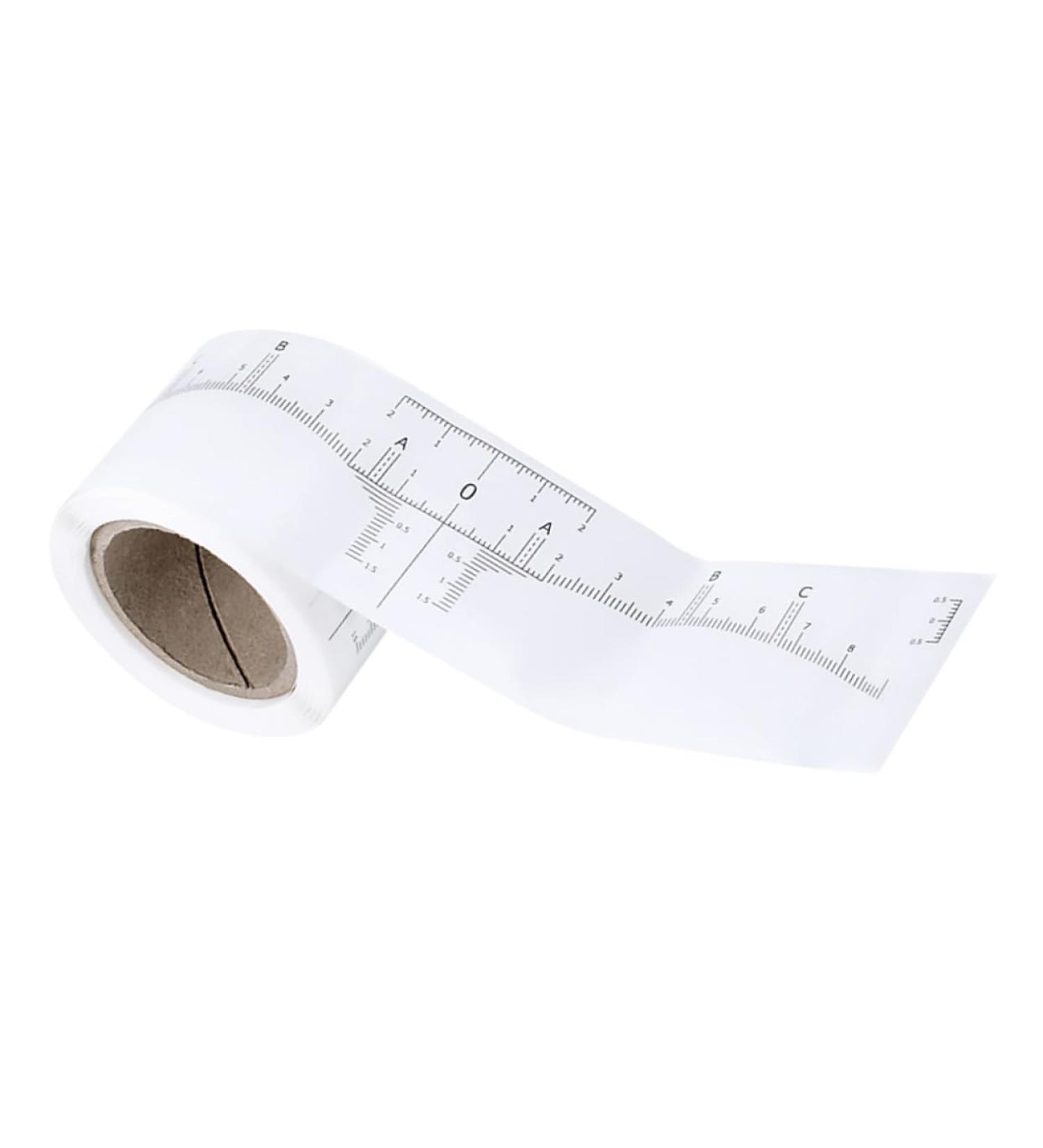  Mikinona Mikinona 1 Roll Tattoo Measuring Eyebrow Ruler Adhesive Eyebrow Scale Sticker Reconcile Model Measuring Ruler Female White Paper - Buy Online on GoSupps.com