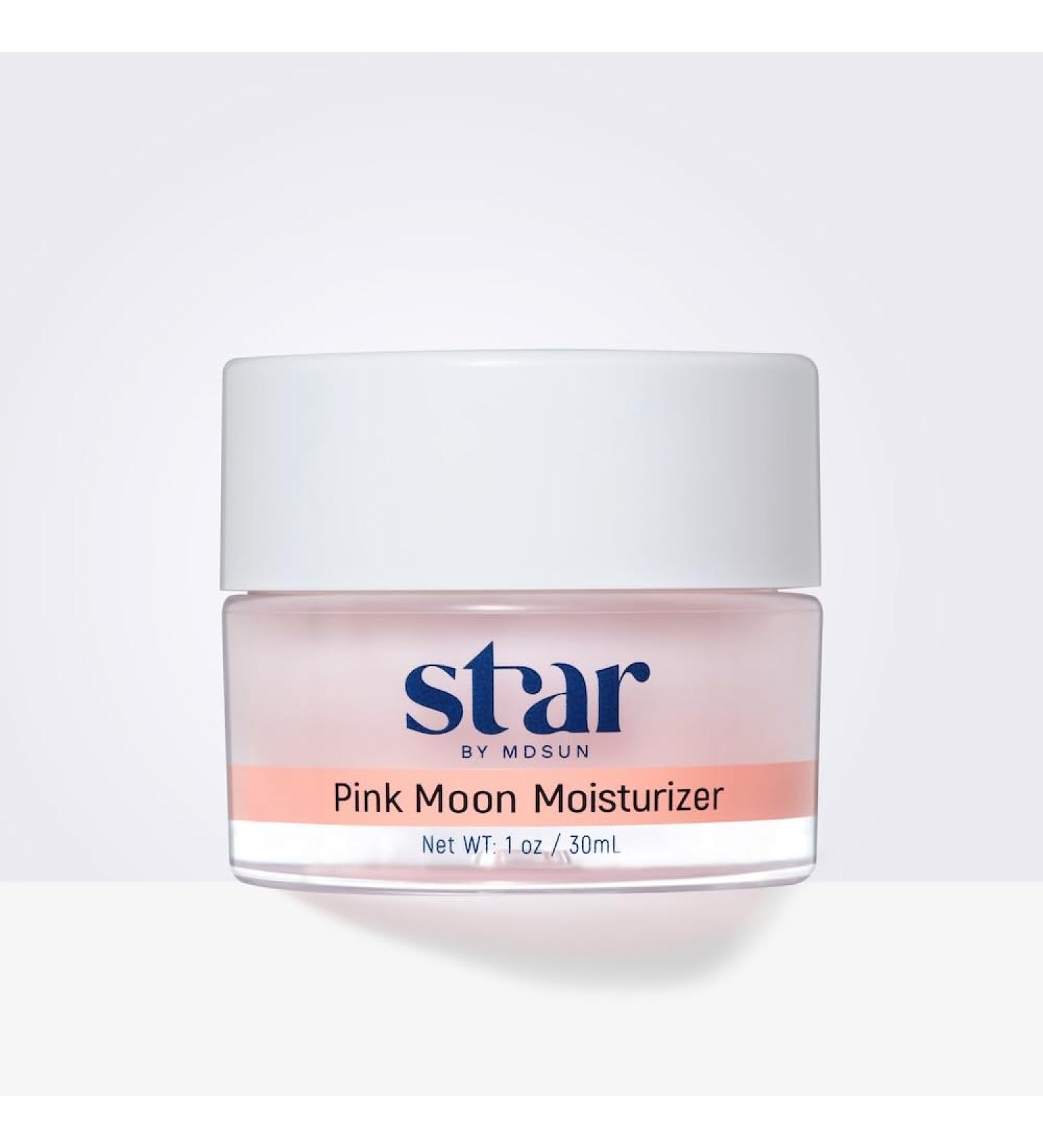 MDSUN Star Pink Moon Moisturizer - Hydrating Cream for Redness Acne Scars & Pore Tightening - 1oz/30ml - Buy Online on GoSupps.com