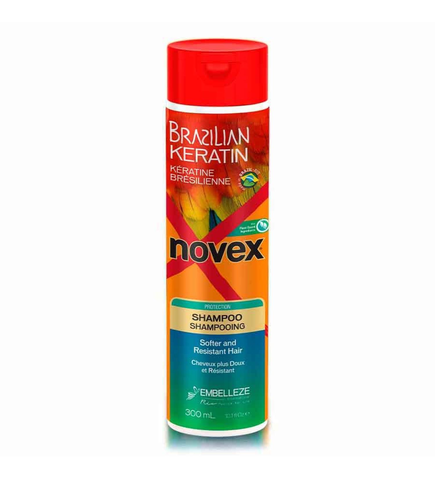 NOVEX Brazilian Keratin Shampoo White 10 Ounce - Nourishing Hair Care - Buy Online on GoSupps.com