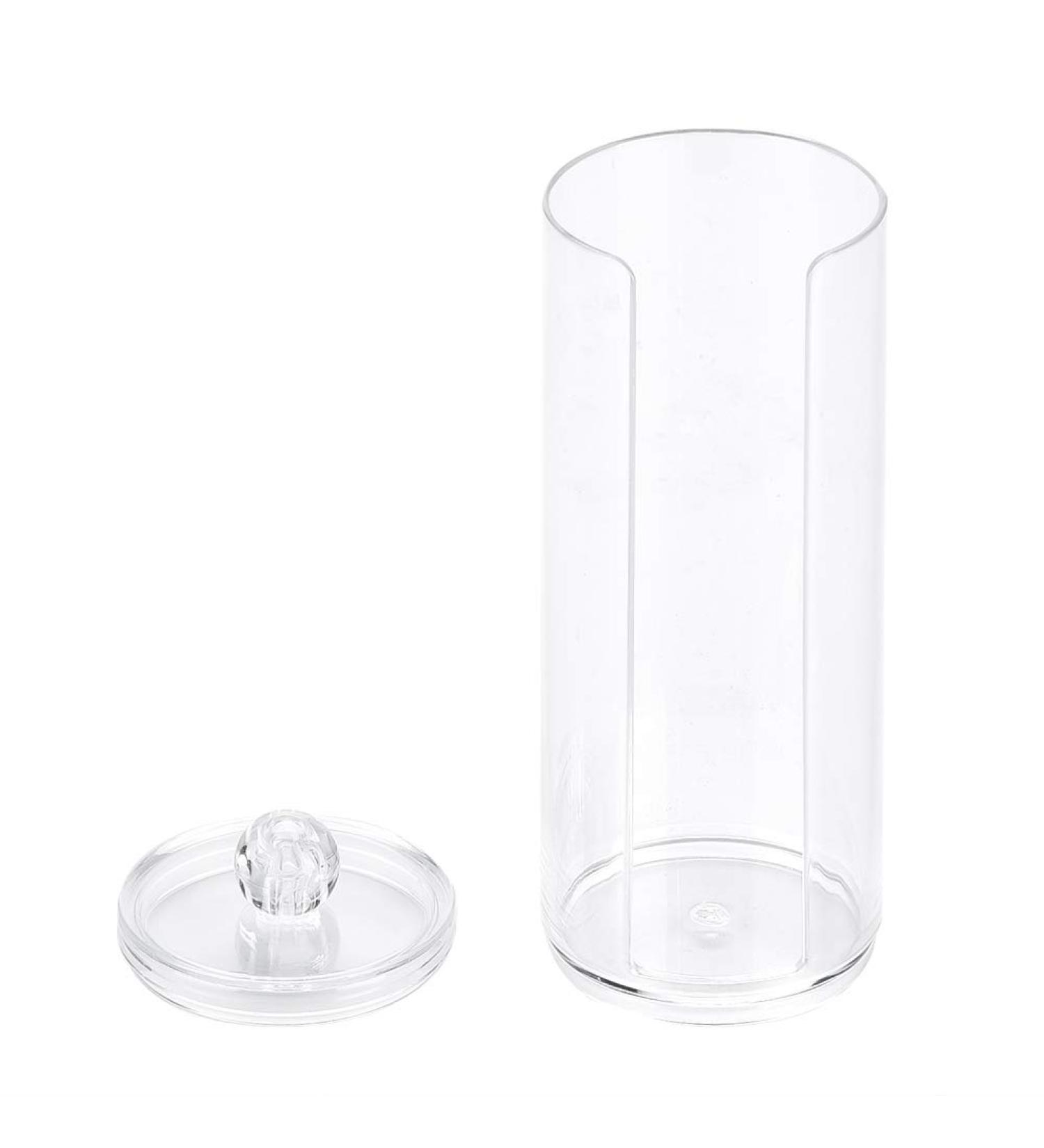 Uxsiya Cotton Pad Organizer - Transparent Acrylic Dispenser for Makeup | Stylish & Durable Cotton Pad Case - Buy Online on GoSupps.com