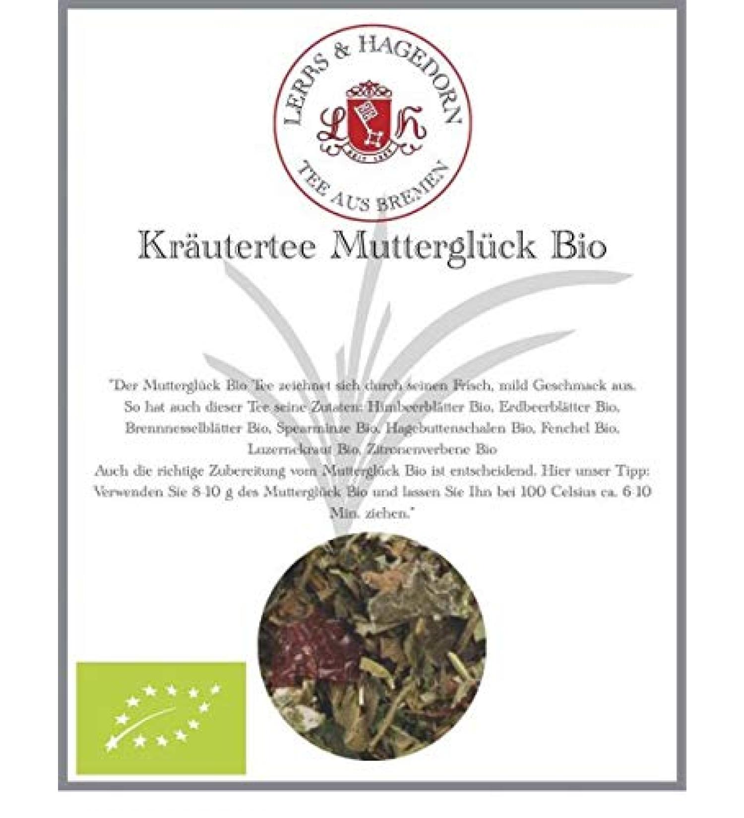  Lerbs & Hagedorn Lerbs & Hagedorn Organic Herbal Infusion - Fresh Mild - 2 kg (approx. 160 l) - Organic Raspberry Leaves - Organic Nettle Leaves - Buy Online on GoSupps.com