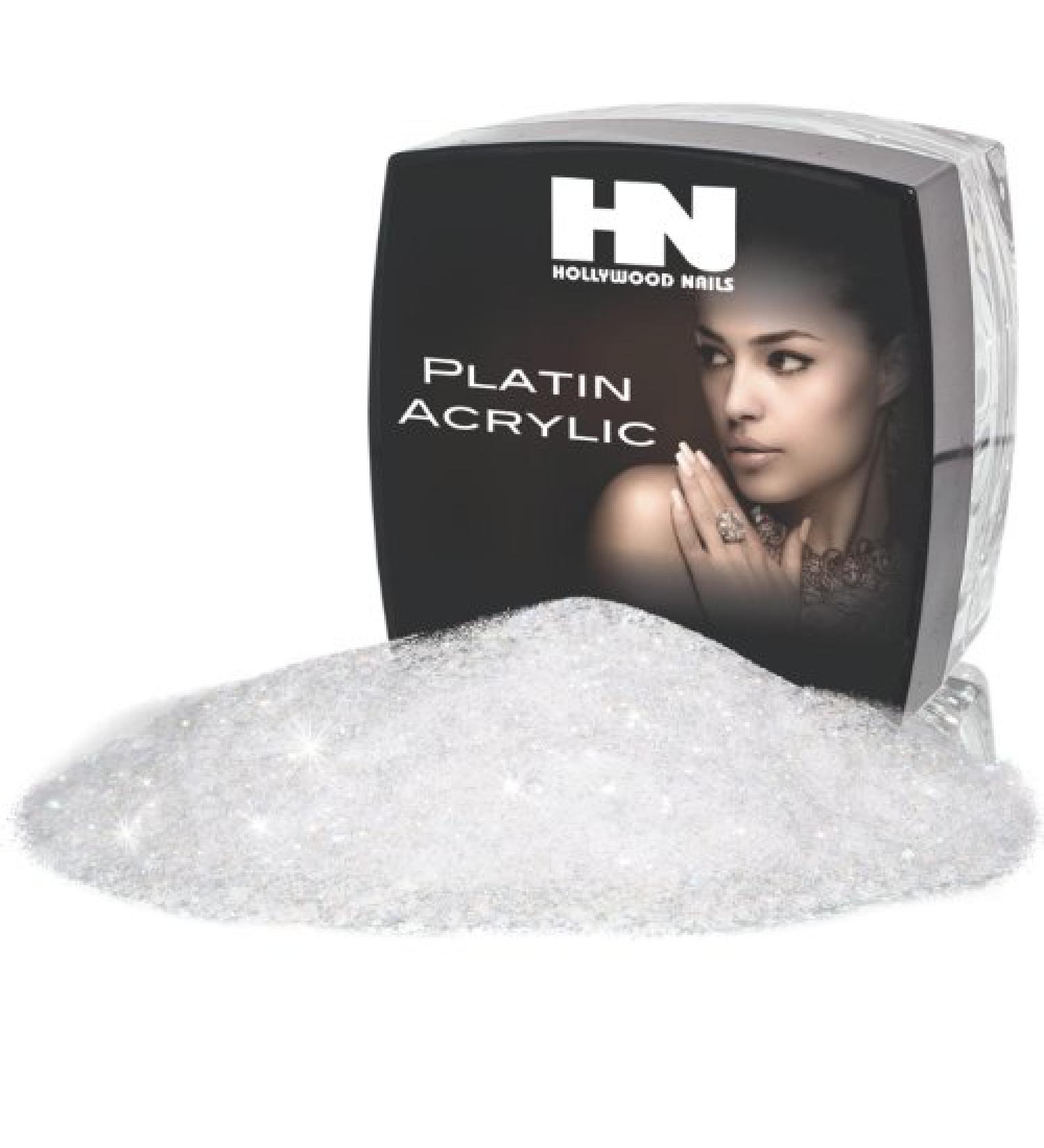 Hollywood Nails PLATINUM ACRYLIC FRENCH GLAMOUR WHITE