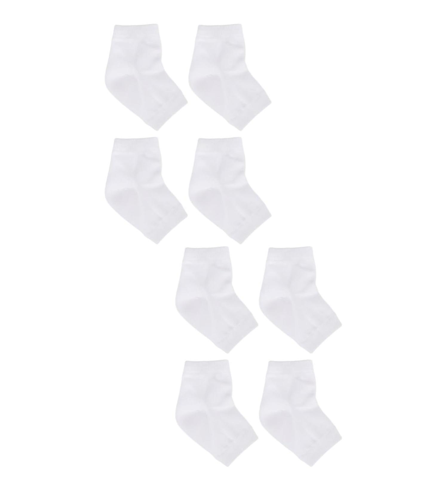minkissy 4 Pairs Rough Calluses Socks Feet Repair Socks Heel Protector Socks Heel Sleeves Protectors Heel Socks Heel Moisturizing Socks Men and Women Anti Cracked Feet Ankle Socks White - Buy Online on GoSupps.com