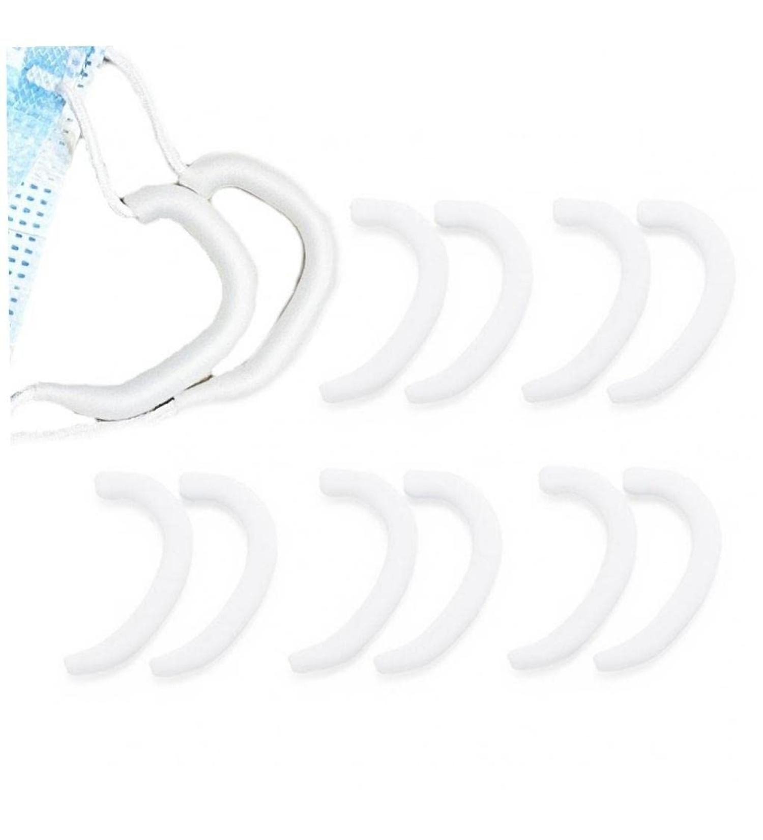 10pcs/Set Face Mask DIY Universal Ear Artifact Sleeve Silicone Earmuffs Ear Protection Comfortable Unisex Transparent - Buy Online on GoSupps.com