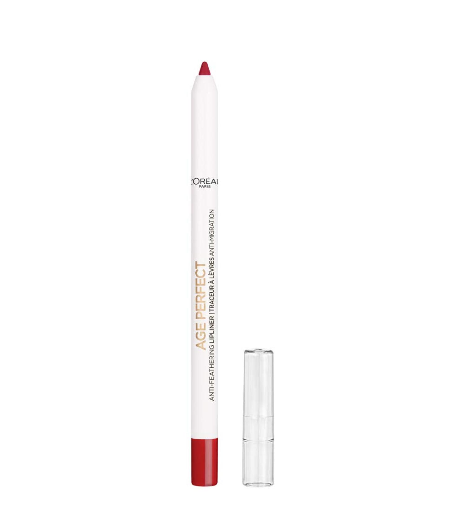 L'Oreal Paris Age Perfect Anti-Feathering Lip Liner in Flaming Carmin - 1 Count - Buy Online on GoSupps.com