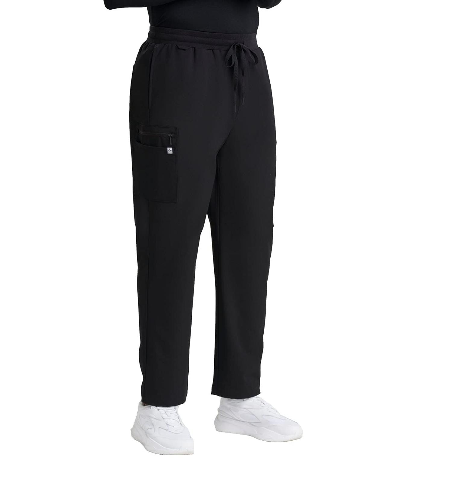 Care+Wear Men's 7-Pocket Straight Leg Scrub Pants - Moisture Wicking, Ultra-Soft, Wrinkle-Resistant - Black, Size Medium - Buy Online on GoSupps.com