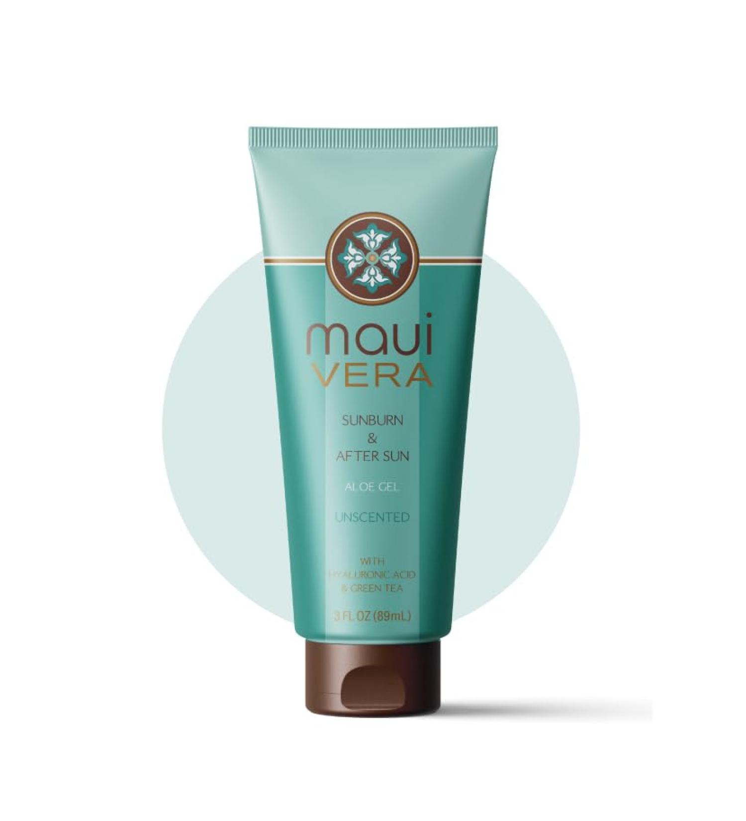 Maui Vera After Sun Gel - Unscented (3.0 oz) TSA Approved