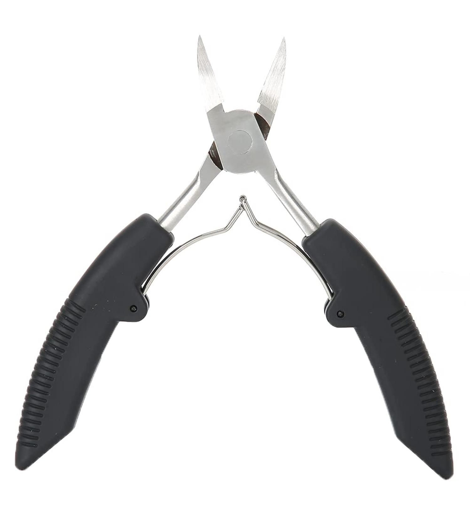 Cuticle Scissors Ingrown Toenail Clipper Stainless Steel Convenient Thick Ingrown Toe Nail Clippers for Correct Embedded Nails Relieve Pain(Black) - Buy Online on GoSupps.com