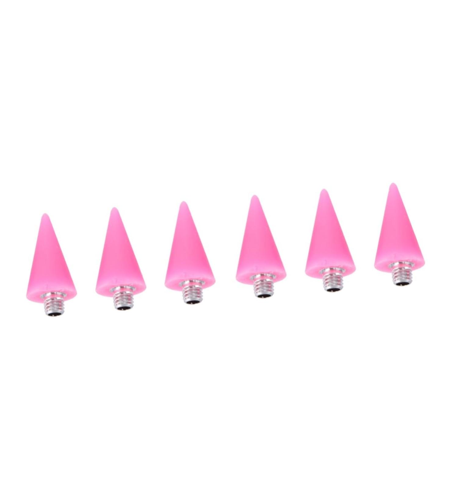 Healeved 6 Pcs Wax Head Rhinestone Dotting Pen Tips Nail Picker Replacement Tips Rhinestones Picker Tips Point Drill Pen Tip Rhinestone Picker Head Manicure Tools Nail Art Tool Pink Acrylic - Buy Online on GoSupps.com