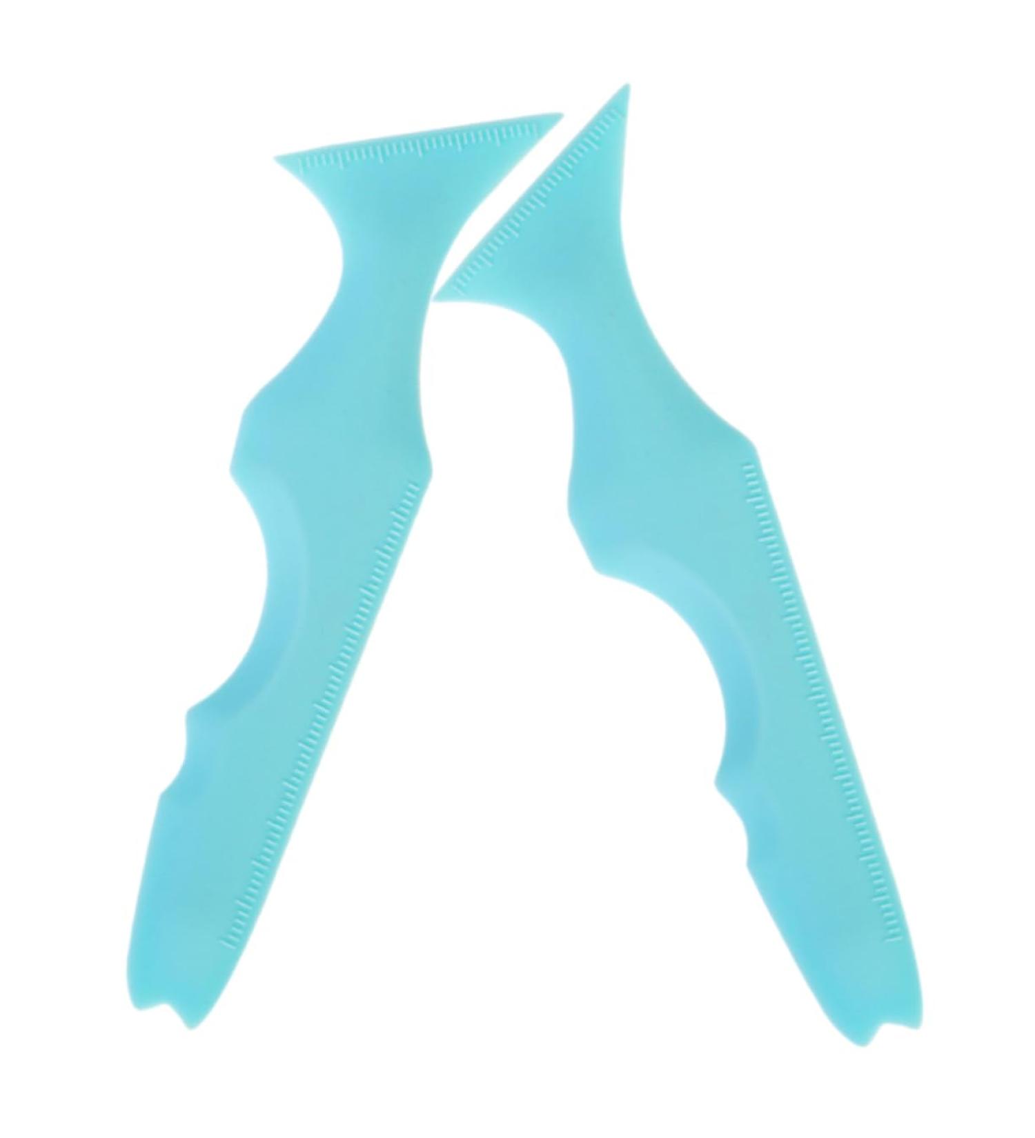 OFFSCH Mascara 2pcs Eyeliner Ruler Lash Eyeshadow Lipstick Guide Tool Stencils Silicone Eyebrow Tools - Buy Online on GoSupps.com