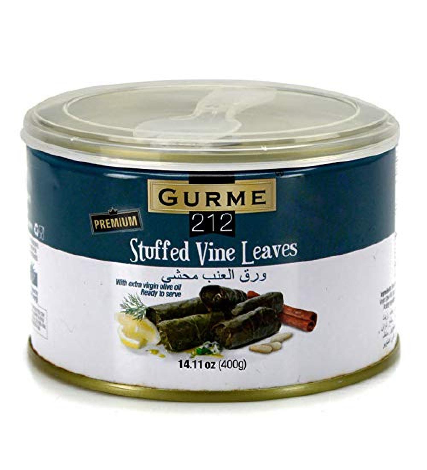 Gurme212 Premium Stuffed Vine Leaves (Dolmades) 14 oz - Authentic Turkish Recipe - 1 Pack - Buy Online on GoSupps.com