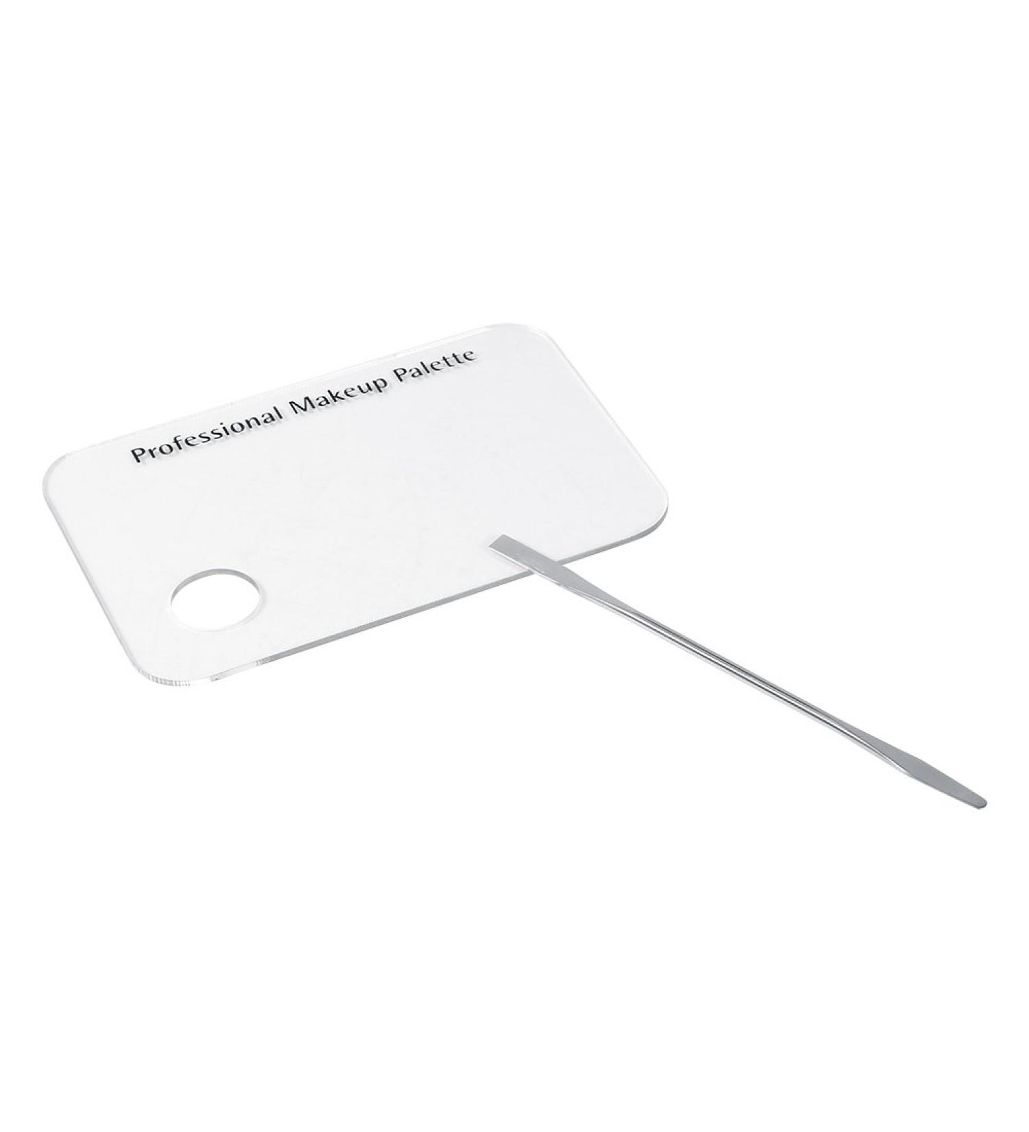 Buy Acrylic Palette & Stainless Spatula Set - Perfect for Makeup Artists & Manicurists | Nail Art Mixing Tool - Buy Online on GoSupps.com