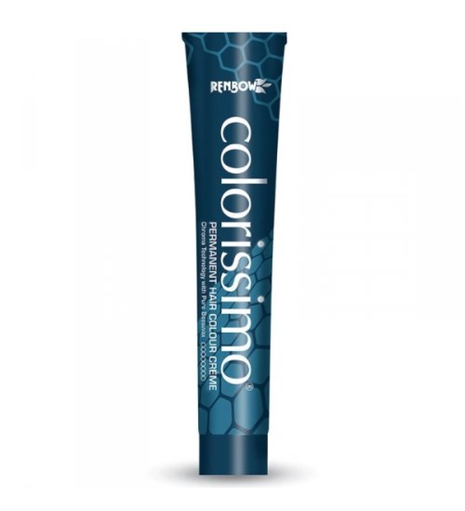 Renbow Colorissimo 100ml Medium Copper Blonde 7.4 Permanent Hair Colour Creme with Pure Beeswax