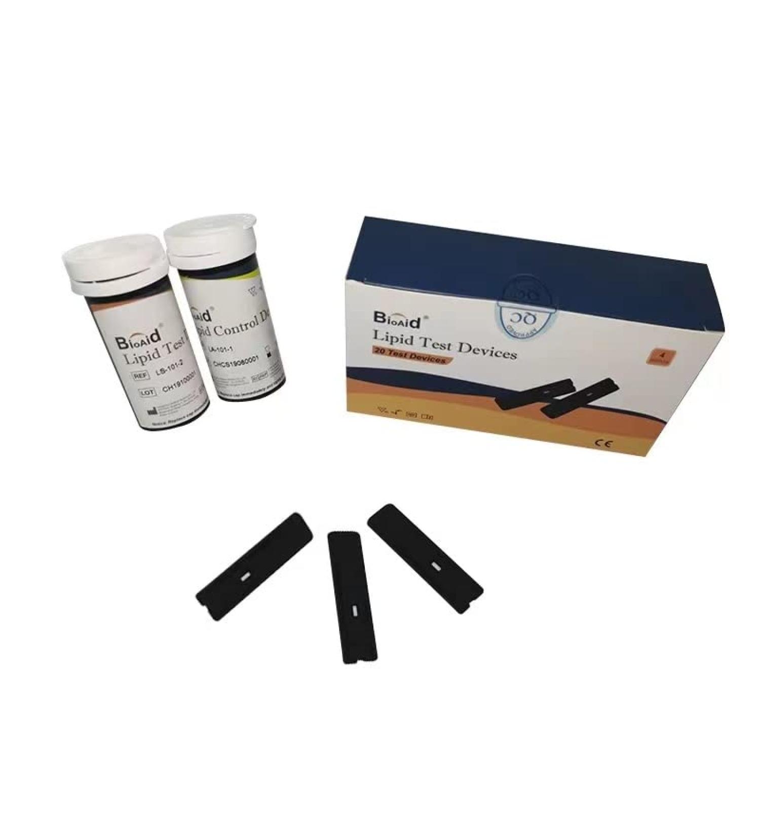Bioaid 3in1 Lipid Multiparameter Strips 10 pcs pack with 10 capillary tubes