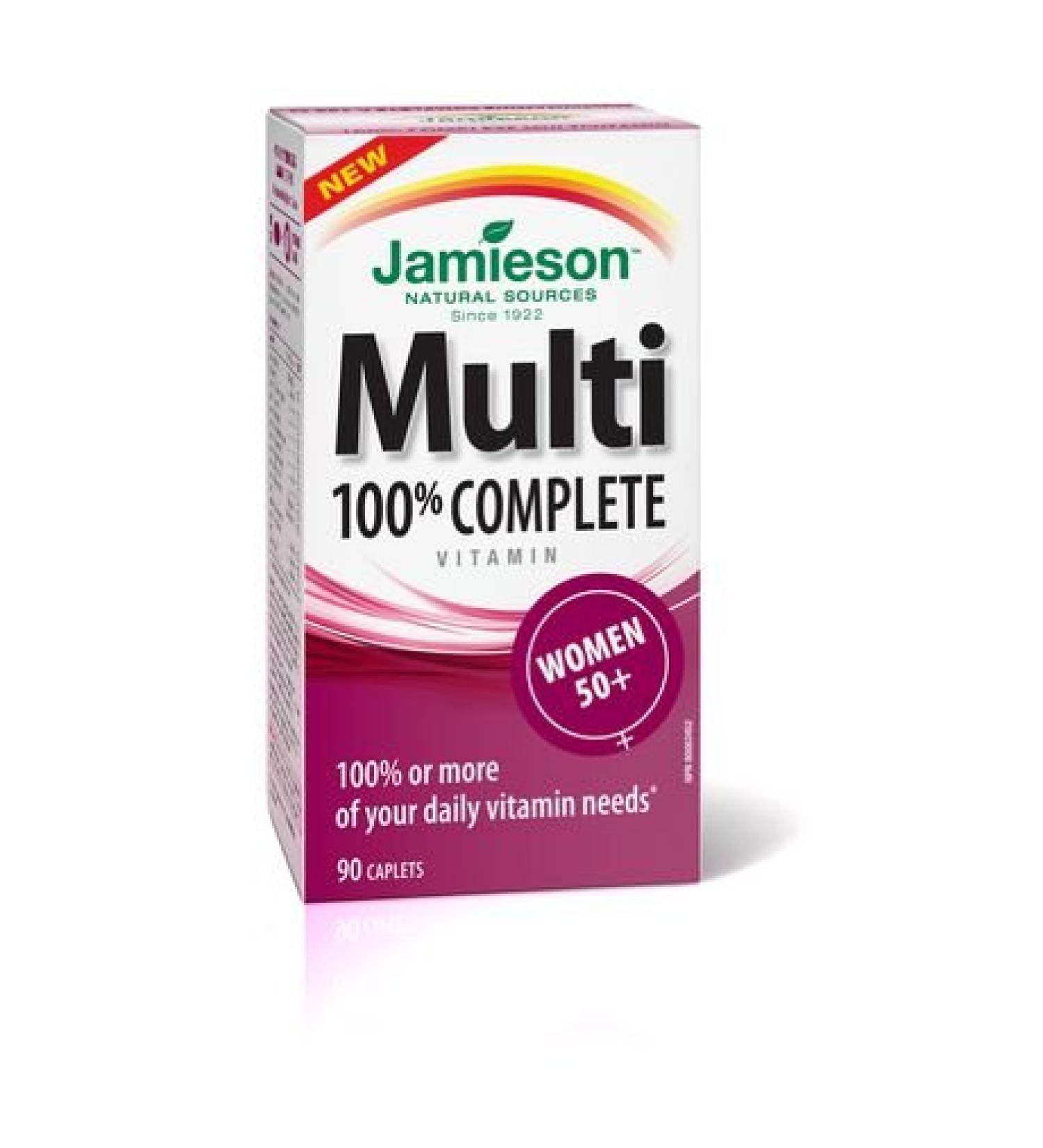 Jamieson 100% Complete Multivitamin for Women 50+ 90 caps