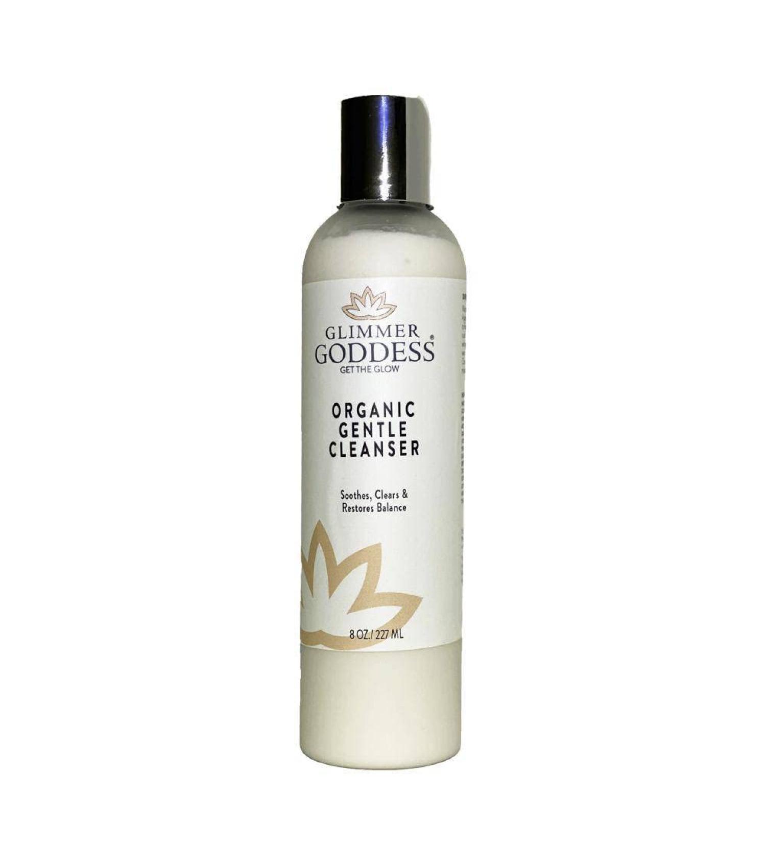 GLIMMER GODDESS Organic Gentle Cleanser for Sensitive Skin | Sweet Almond Oil | 8 oz - Perfect for All Skin Types - Buy Online on GoSupps.com