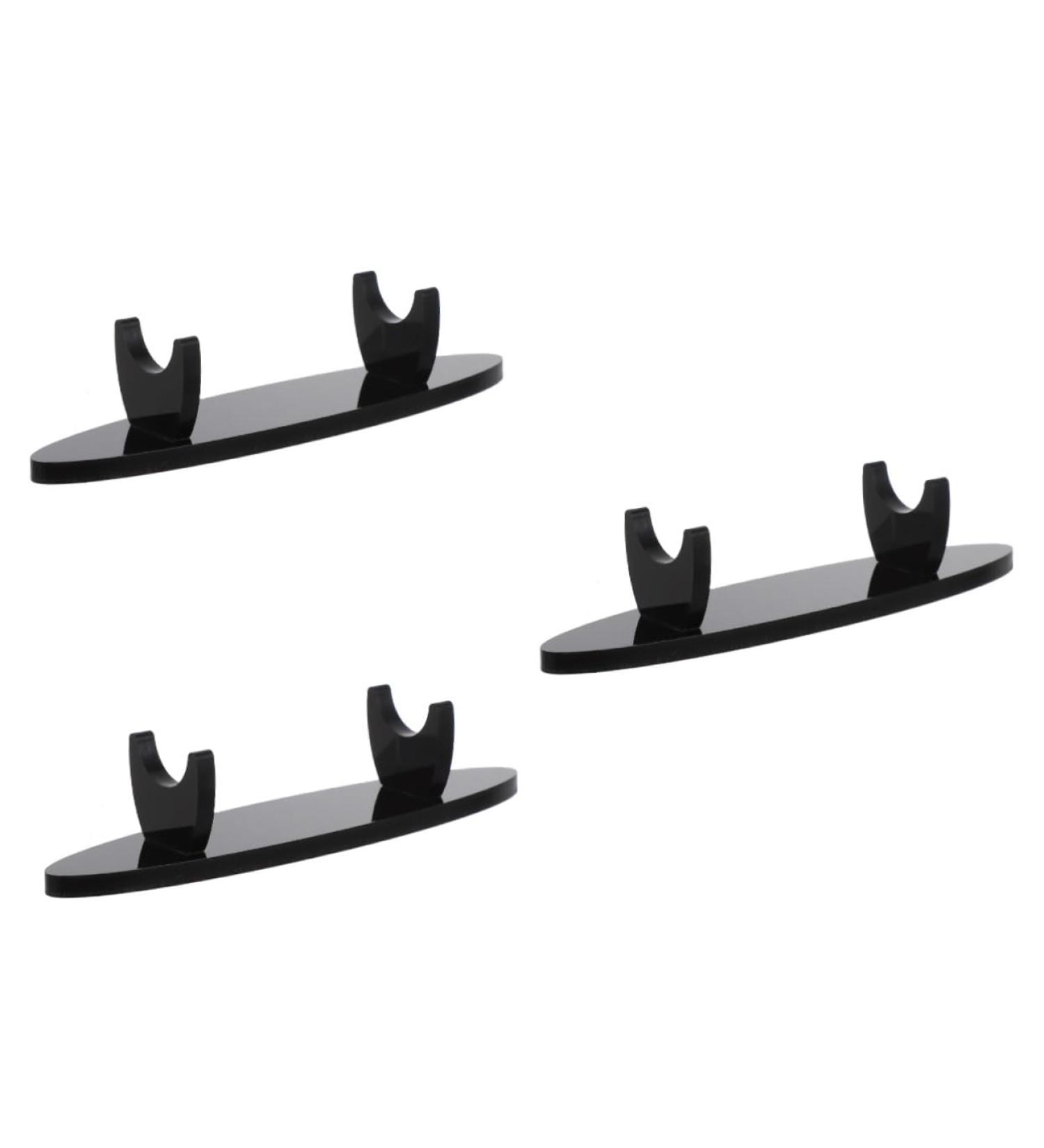 VILLCASE 3 Pcs Acrylic Pen Holder Pencil Lip Gloss Makeup Brush Rack Organizer Simple Writing Pens Holder 12.7x3cmx3pcs Blackx3pcs - Buy Online on GoSupps.com