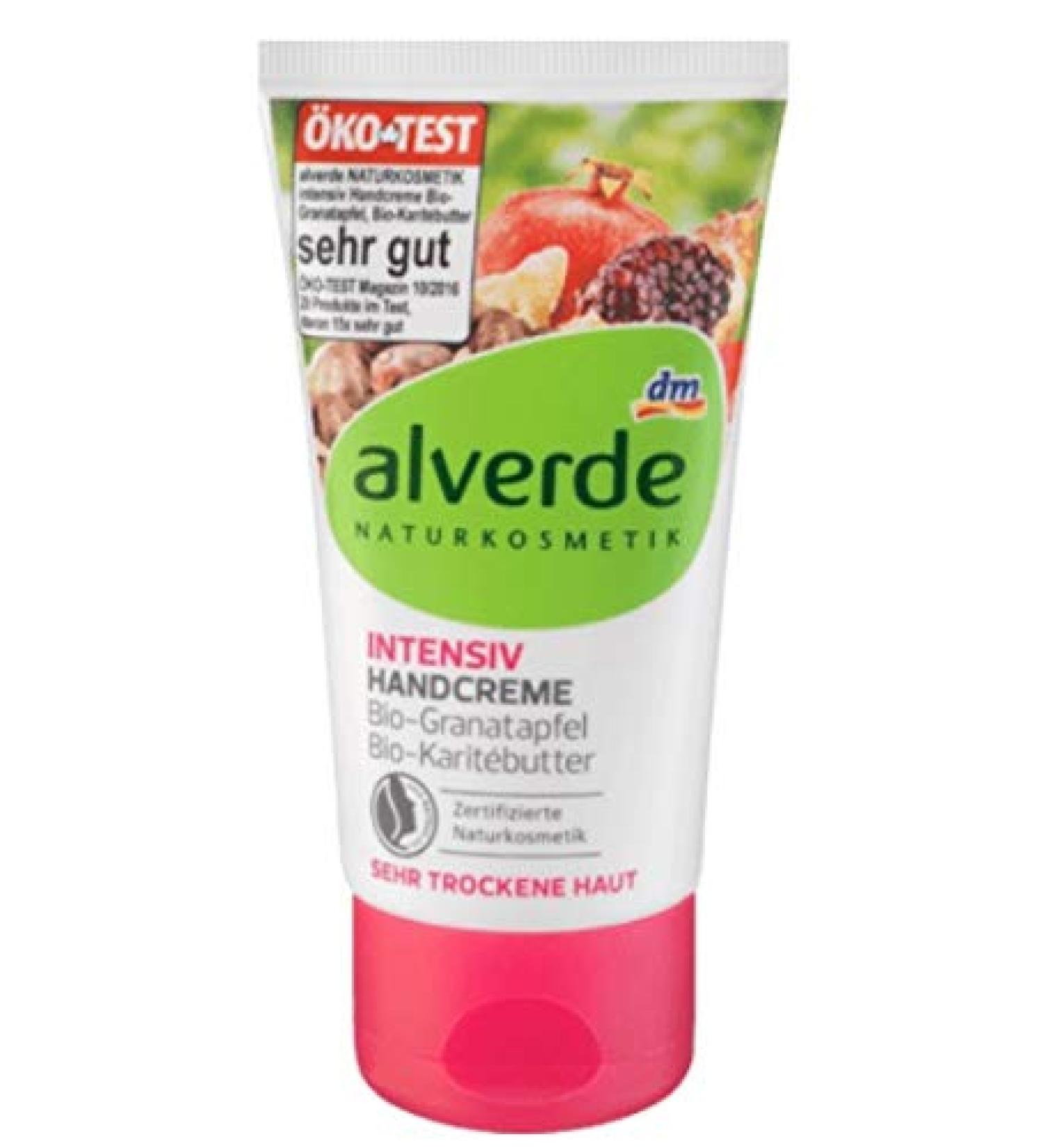 alverde NATURKOSMETIK ORGANIC Hand Cream Intensive Pomegranate Shea Butter 75 ml
