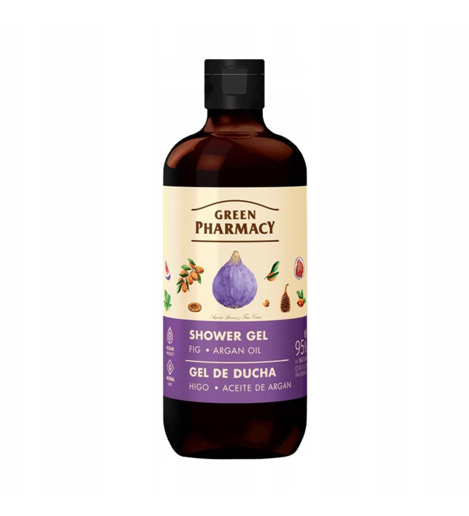 GREEN PHARMACY Green Pharmacy Fig & Argan Oil Shower Gel 500 ml brings freshness and well-being.