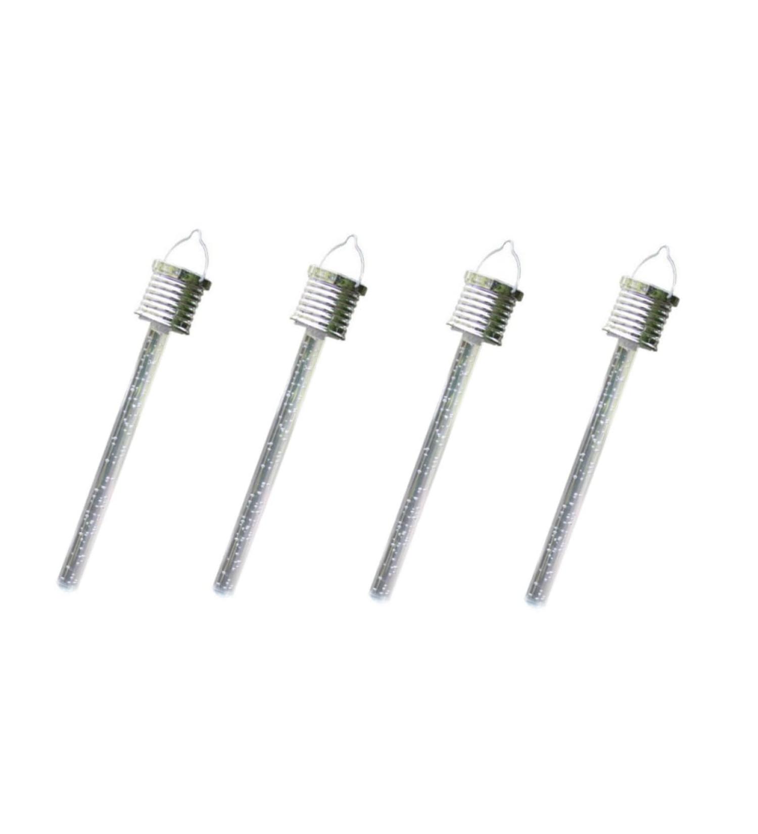 4pcs Acrylic Rod Hanging Light LED Decor Solar Powered Lights Outdoor Christmas Decor LEDs Meteor Lights LED Acrylic Tube Solar Lamp Meteor Shower Rain Lights Transparent Icicle (Transparent) - Buy Online on GoSupps.com