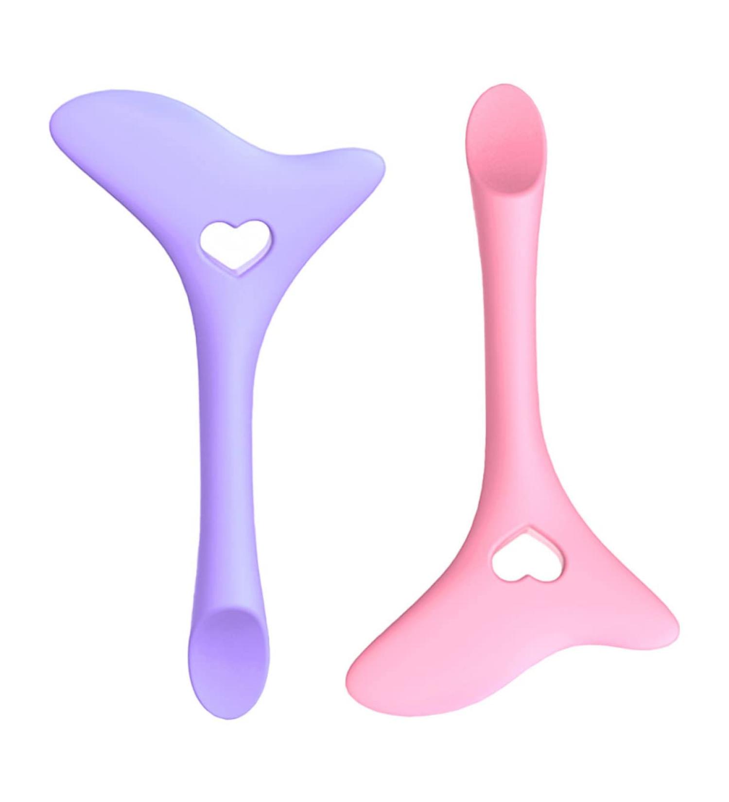 Housoutil 4 Pcs Eyeliner Eyeshadow Silicone Molds Wing Tips Stencils Eye Cosmetics Make up Spoon Girl mediumx2pcs Assorted Colorx2pcs - Buy Online on GoSupps.com