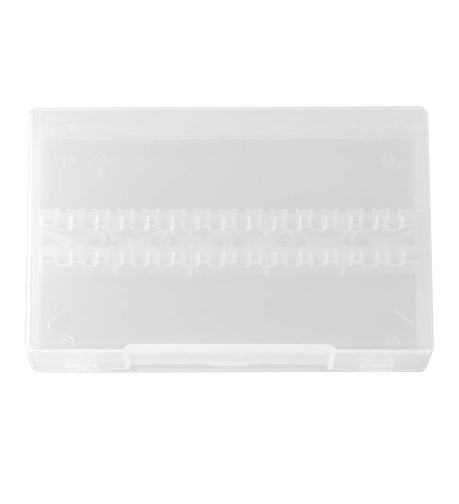 ANGGREK 14 Holes Professional Nail Art Polishing Grinding Drill Bit Holder Display Storage Box(Transparent) - Buy Online on GoSupps.com