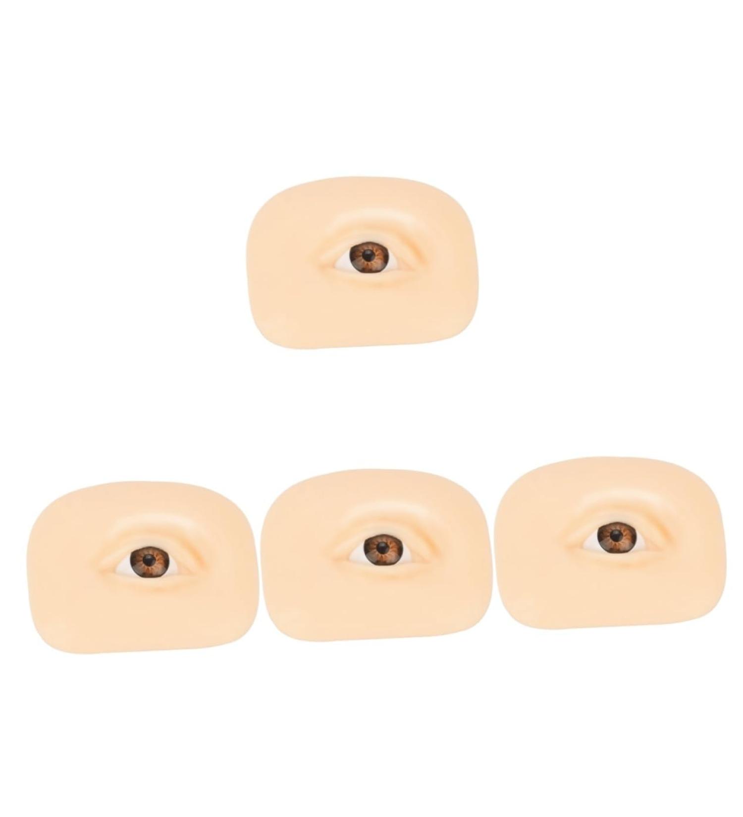 Beavorty 4pcs Makeup Practice Skin 3d Silicone Mold Eyeline Practice Skin Eye Shadow Practicing Skin Washable 1 count (Pack of 1) As Shownx4pcs - Buy Online on GoSupps.com