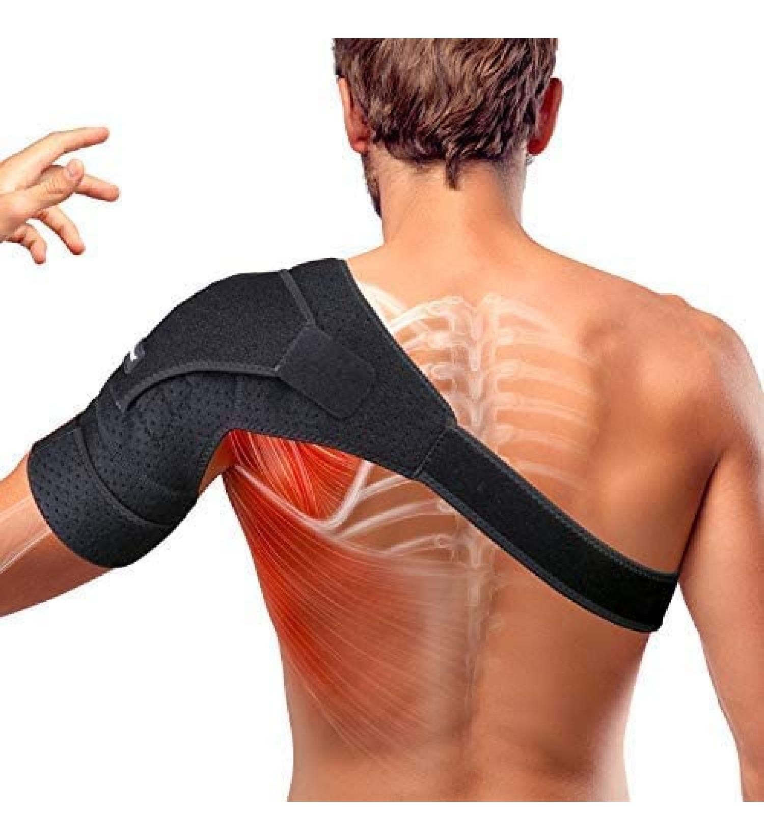 THX4Copper Adjustable Compression Shoulder Bandage - Pain Relief & Stability Support for Left Shoulder (L/XL) - Buy Online on GoSupps.com