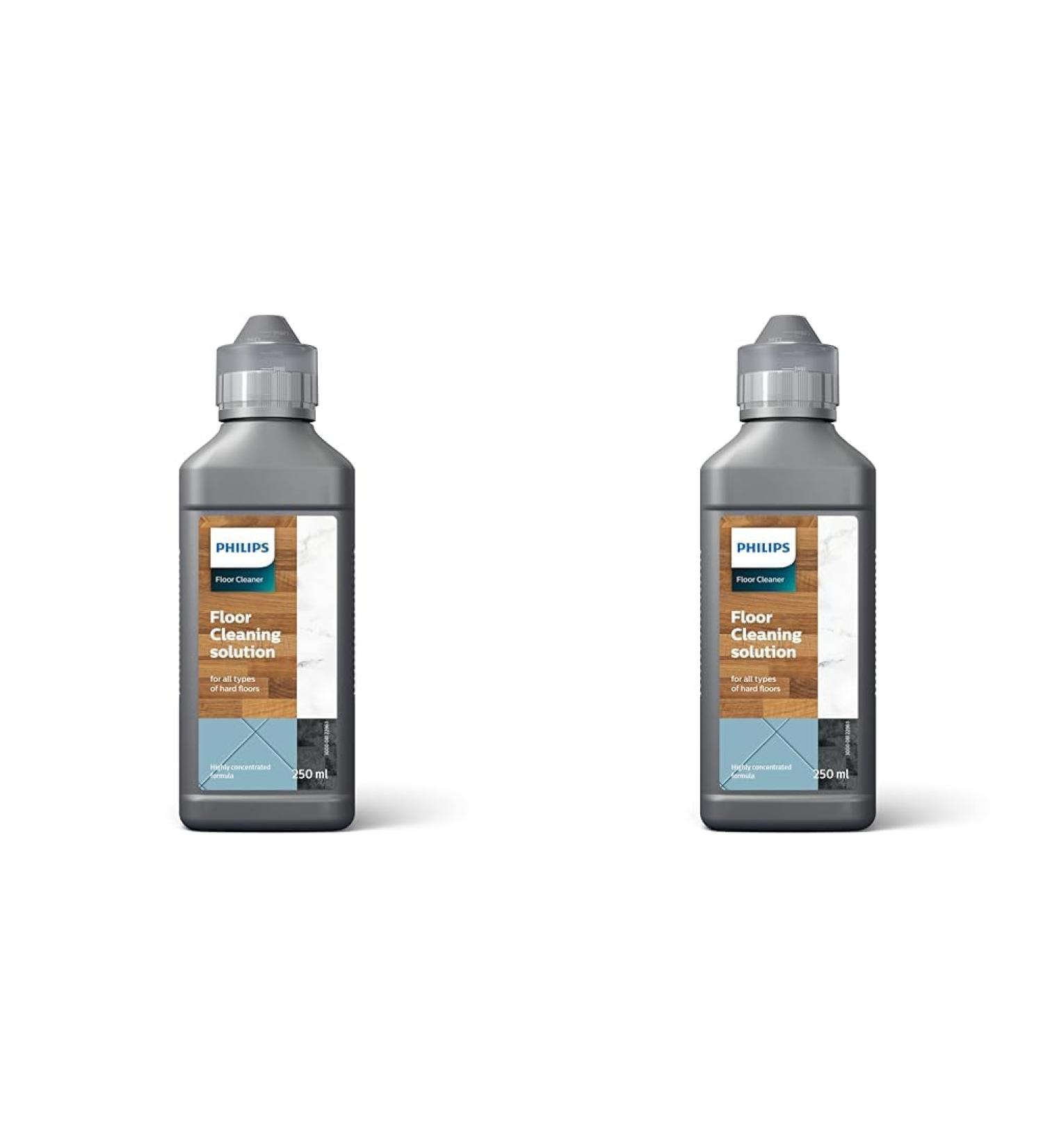 Philips Domestic Appliances Floor Cleaner - original floor cleaning solution for aquatrio and Speedpro Max Aqua 9000 Series - XV1792/01 (pack with 2) Colorless 250.00 ml (2 -pack) floor cleaning solution