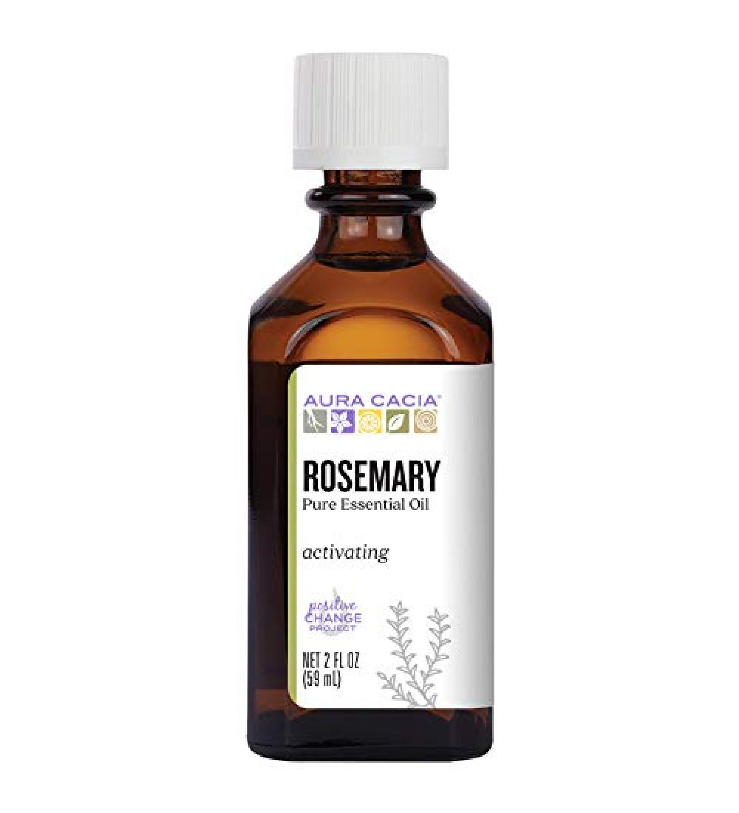 Aura Cacia Rosemary Essential Oil 60ml | Pure & GCMS Tested Cleansing Oil - Buy Online on GoSupps.com