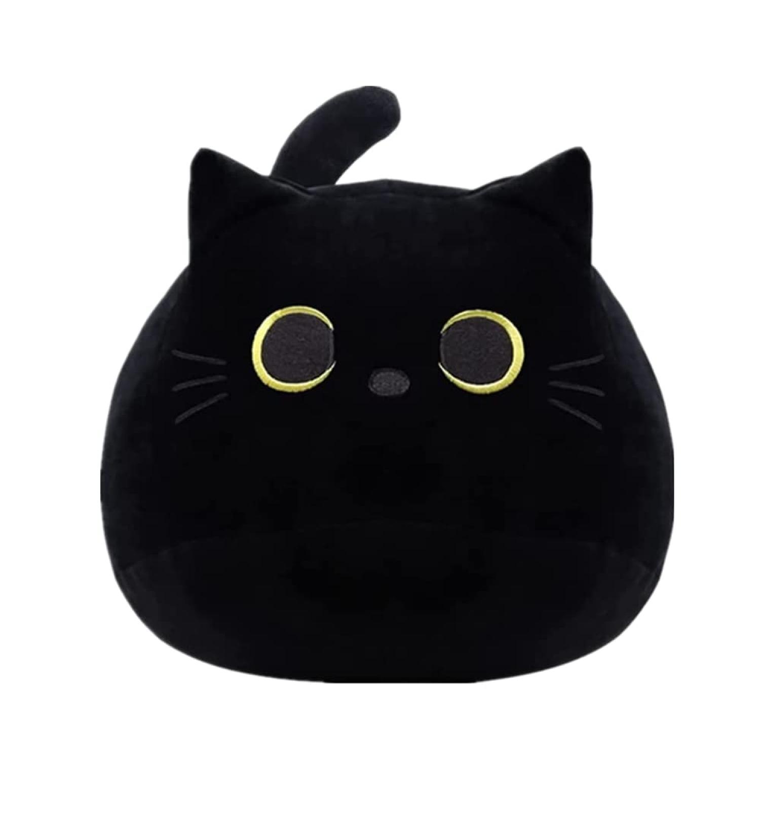eamve 40cm Black Cat Plush Toys Black Cat Stuffed Animal Toy Soft Cat Plushies Doll Cute Cat Shape Design Plush Pillow/Throw Pillow for Kids Birthday Gift Christmas Home Decoration Doll - Buy Online on GoSupps.com