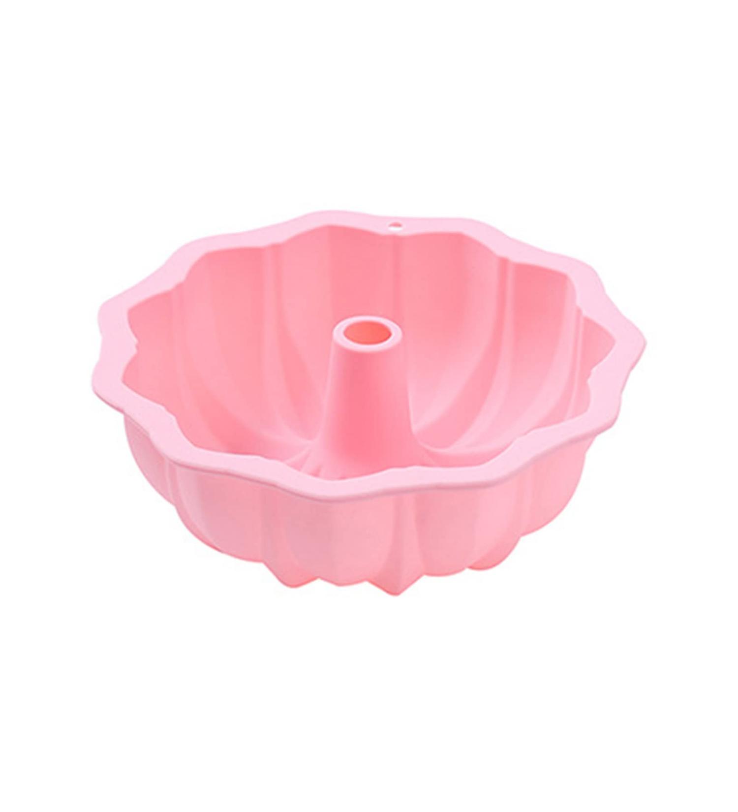 Cookie Cutter Grade Silicone Chocolate Flowers and Braided Baking Utensils Fondant Mold Gift Silicone Muffin Molds Pink flower pattern - Buy Online on GoSupps.com